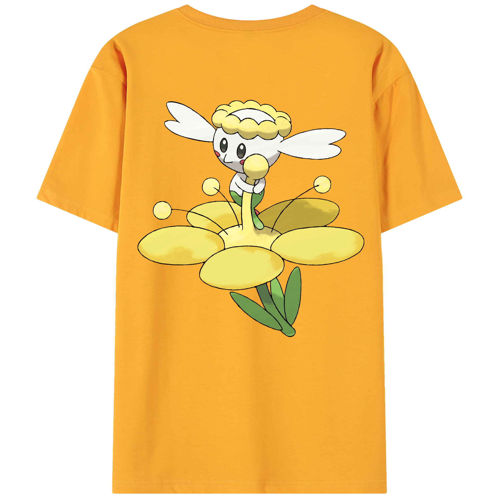 （画像用） ポケットモンスター Pokémon 綿100％ メンズ半袖Tシャツ（バックプリント） 通気性
