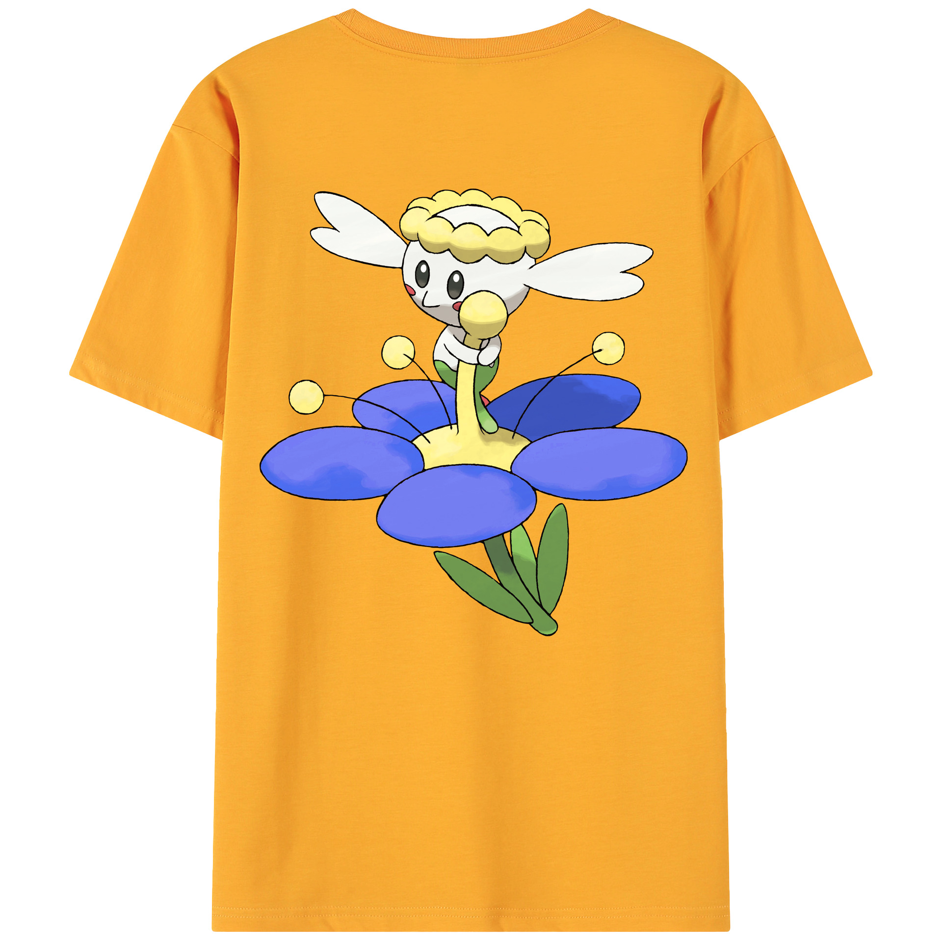 （画像用） ポケットモンスター Pokémon 綿100％ メンズ半袖Tシャツ（バックプリント） 通気性