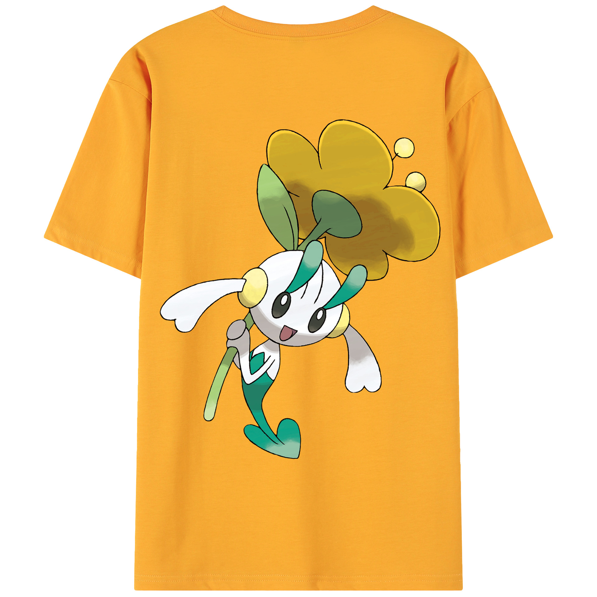 （画像用） ポケットモンスター Pokémon 綿100％ メンズ半袖Tシャツ（バックプリント） 通気性