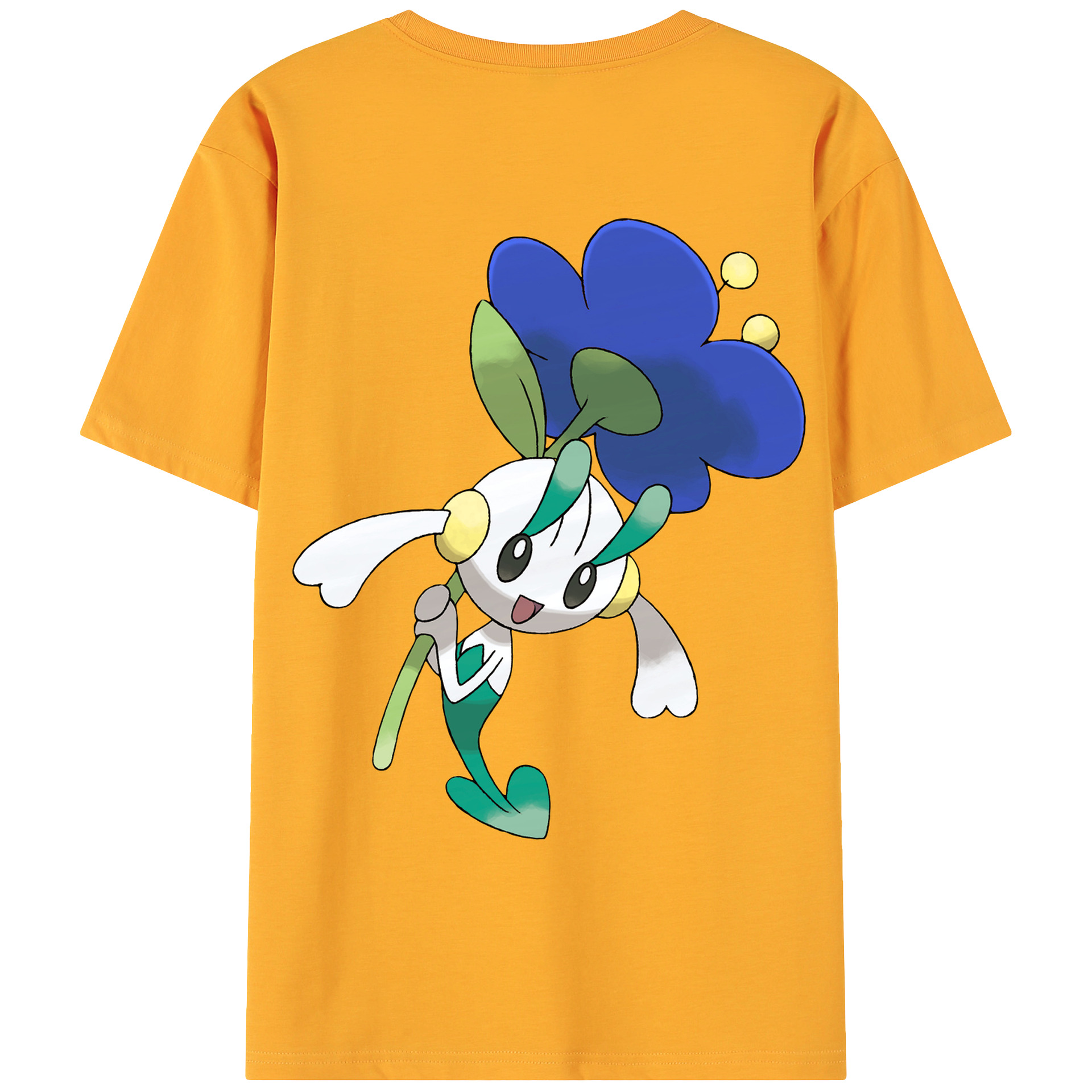 （画像用） ポケットモンスター Pokémon 綿100％ メンズ半袖Tシャツ（バックプリント） 通気性
