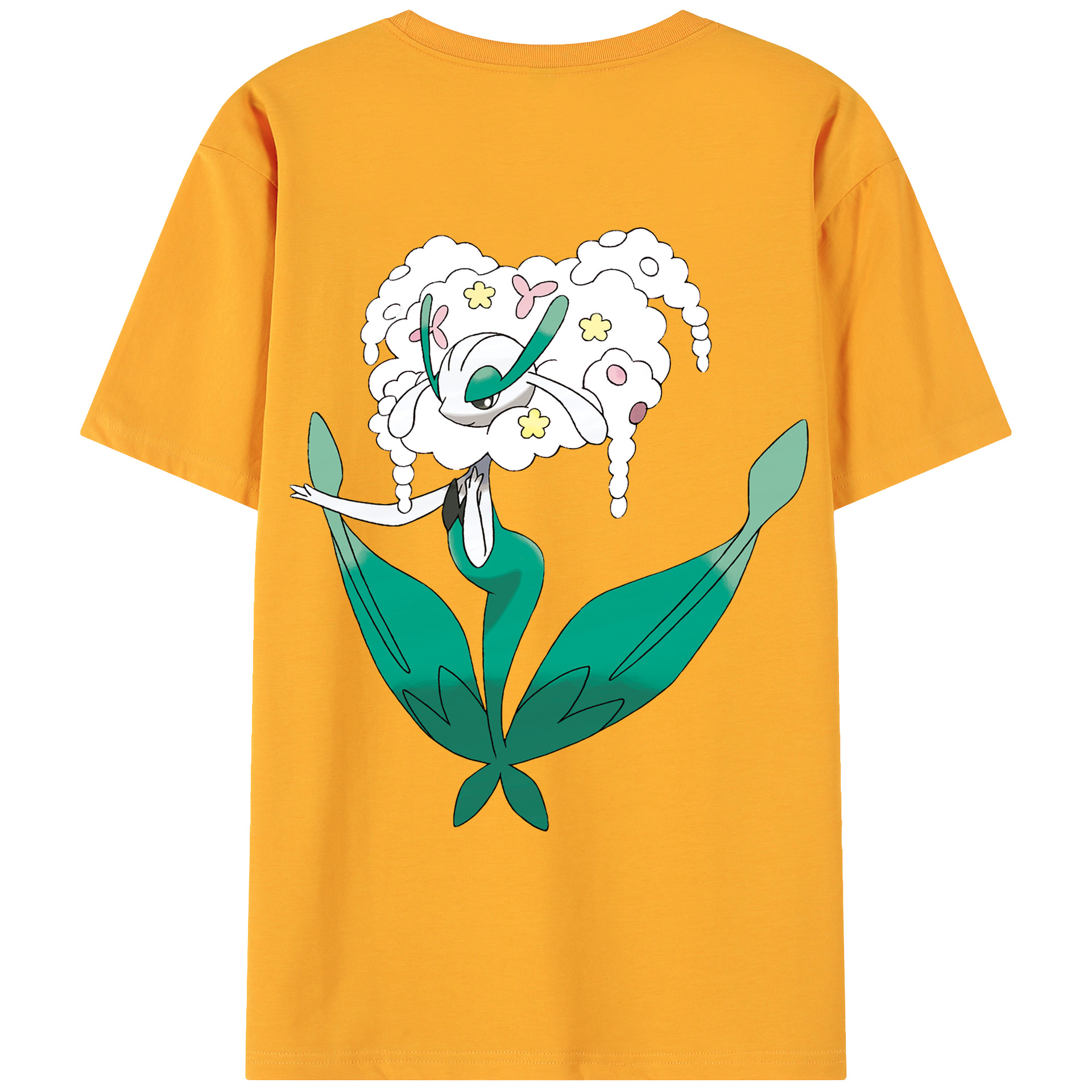 （画像用） ポケットモンスター Pokémon 綿100％ メンズ半袖Tシャツ（バックプリント） 通気性