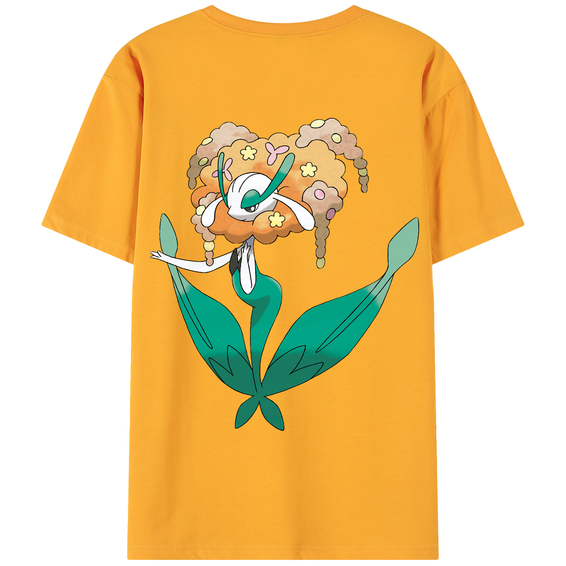 （画像用） ポケットモンスター Pokémon 綿100％ メンズ半袖Tシャツ（バックプリント） 通気性
