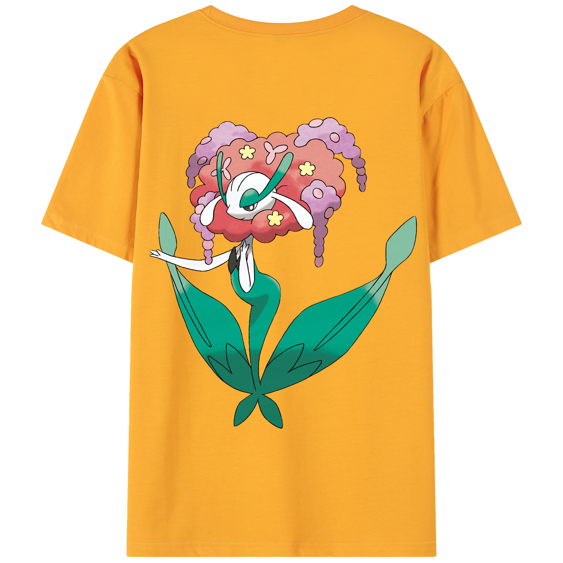 （画像用） ポケットモンスター Pokémon 綿100％ メンズ半袖Tシャツ（バックプリント） 通気性