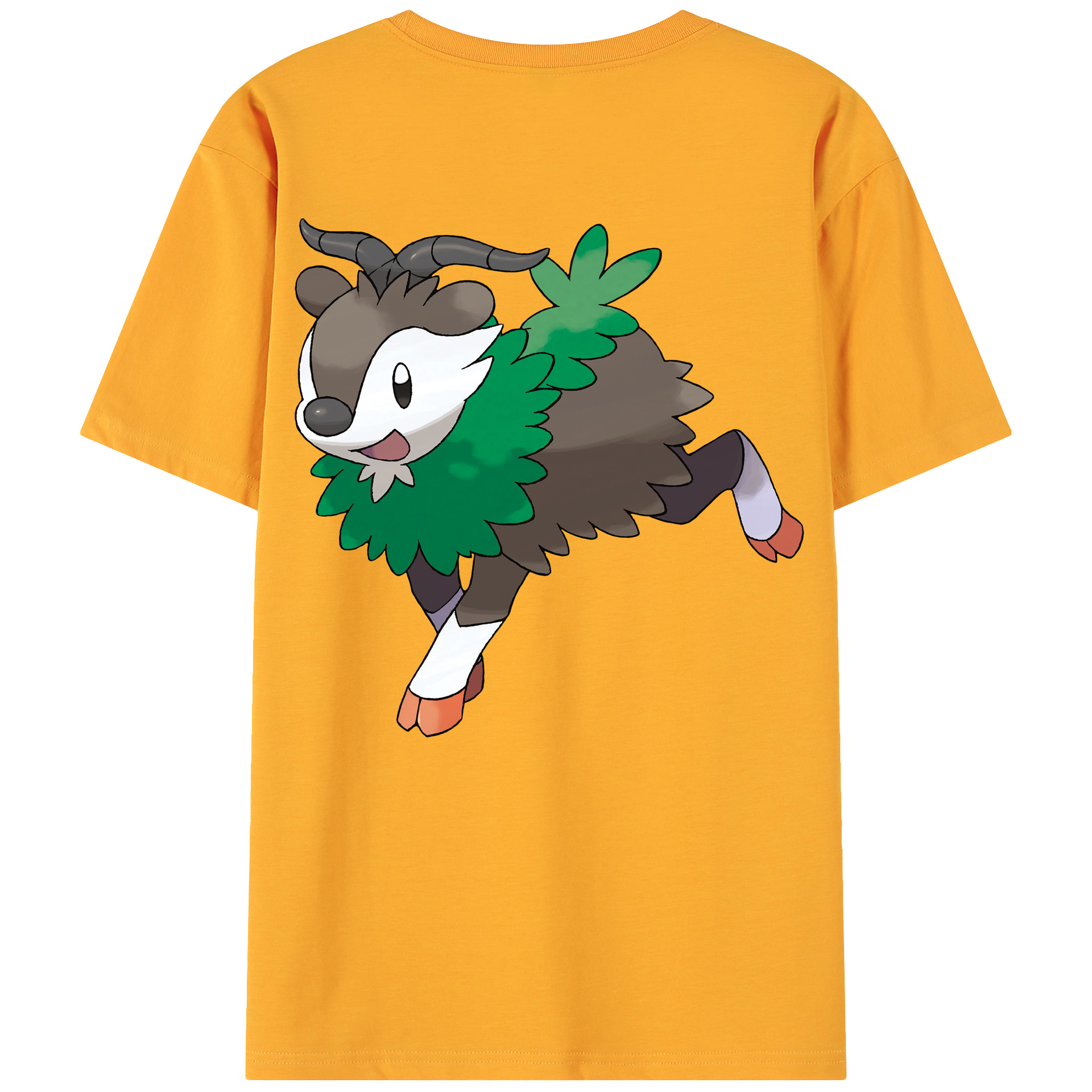 （画像用） ポケットモンスター Pokémon 綿100％ メンズ半袖Tシャツ（バックプリント） 通気性