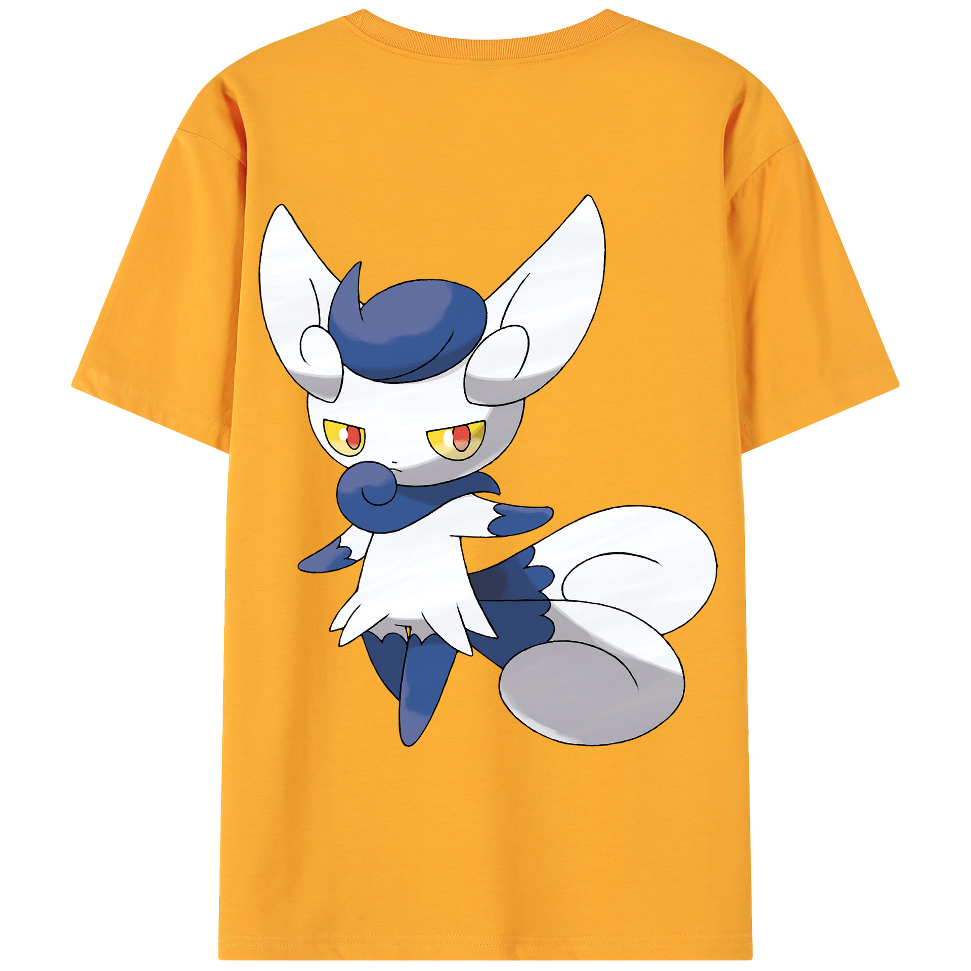 （画像用） ポケットモンスター Pokémon 綿100％ メンズ半袖Tシャツ（バックプリント） 通気性