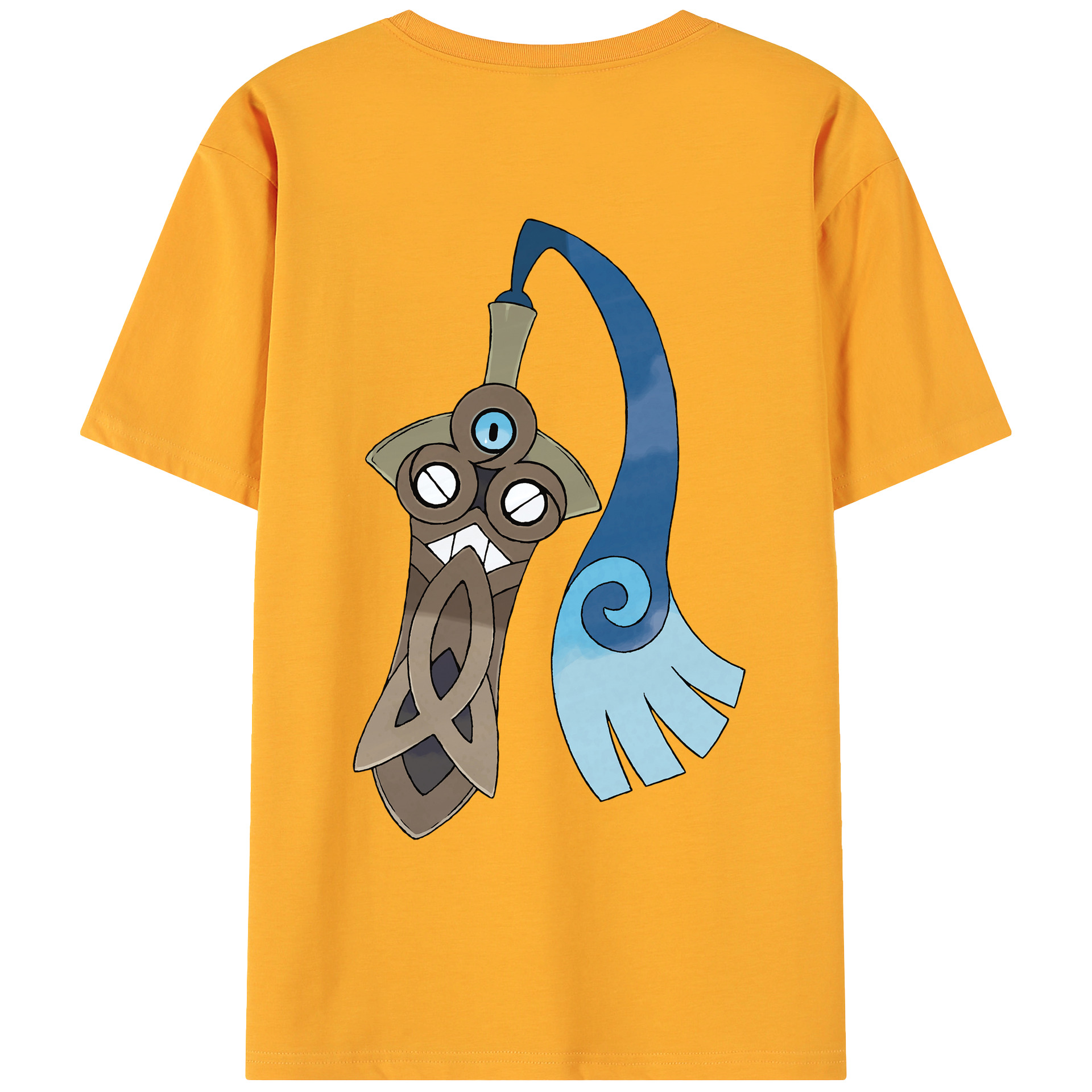 （画像用） ポケットモンスター Pokémon 綿100％ メンズ半袖Tシャツ（バックプリント） 通気性