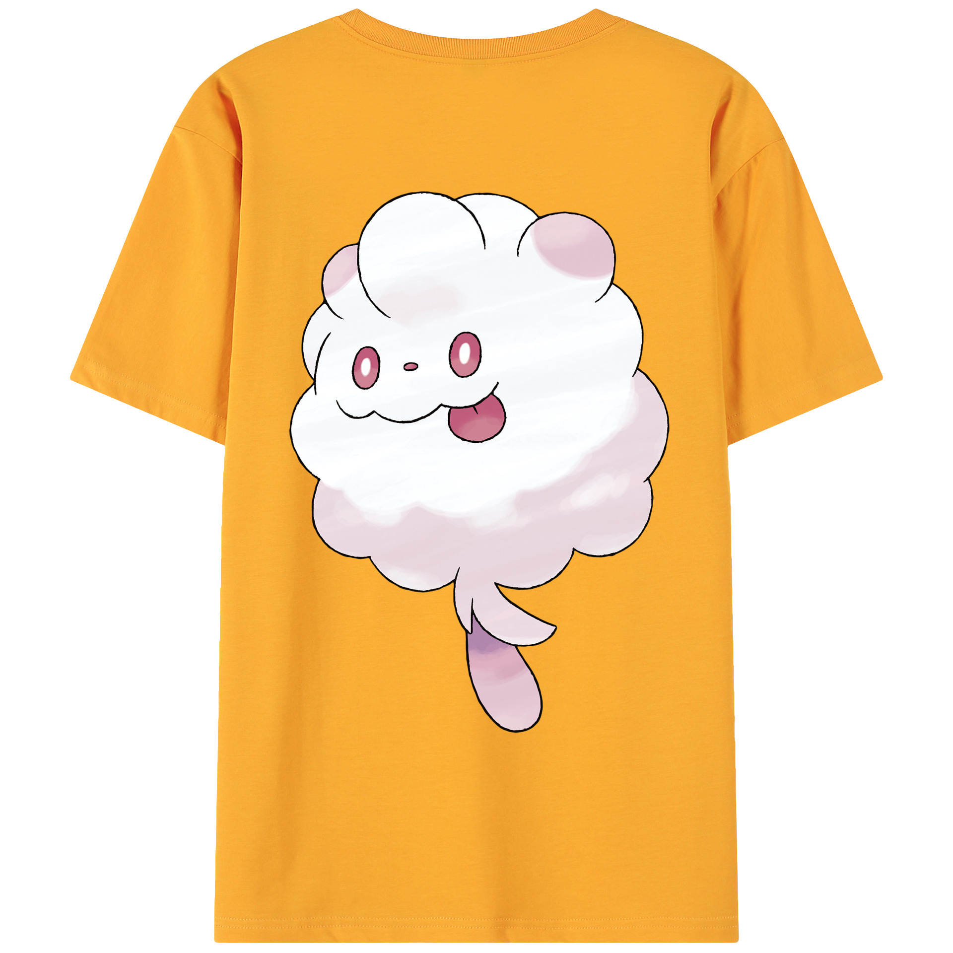 （画像用） ポケットモンスター Pokémon 綿100％ メンズ半袖Tシャツ（バックプリント） 通気性