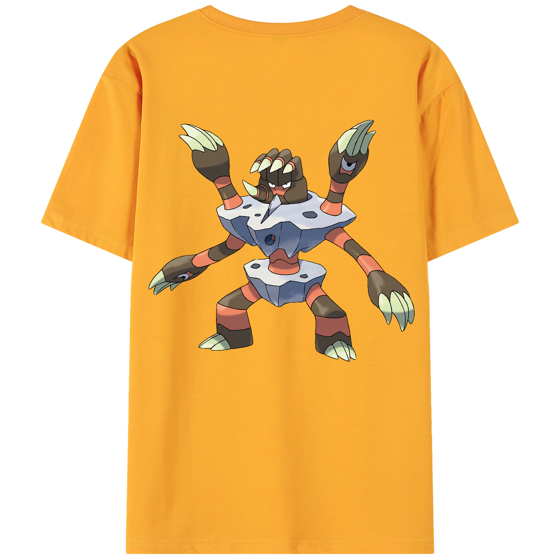 （画像用） ポケットモンスター Pokémon 綿100％ メンズ半袖Tシャツ（バックプリント） 通気性