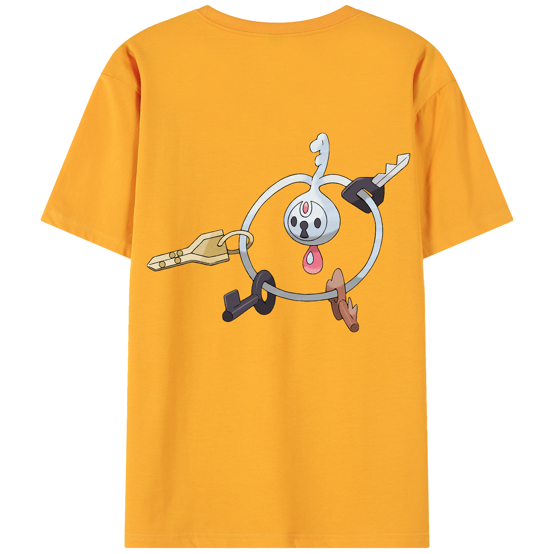 （画像用） ポケットモンスター Pokémon 綿100％ メンズ半袖Tシャツ（バックプリント） 通気性
