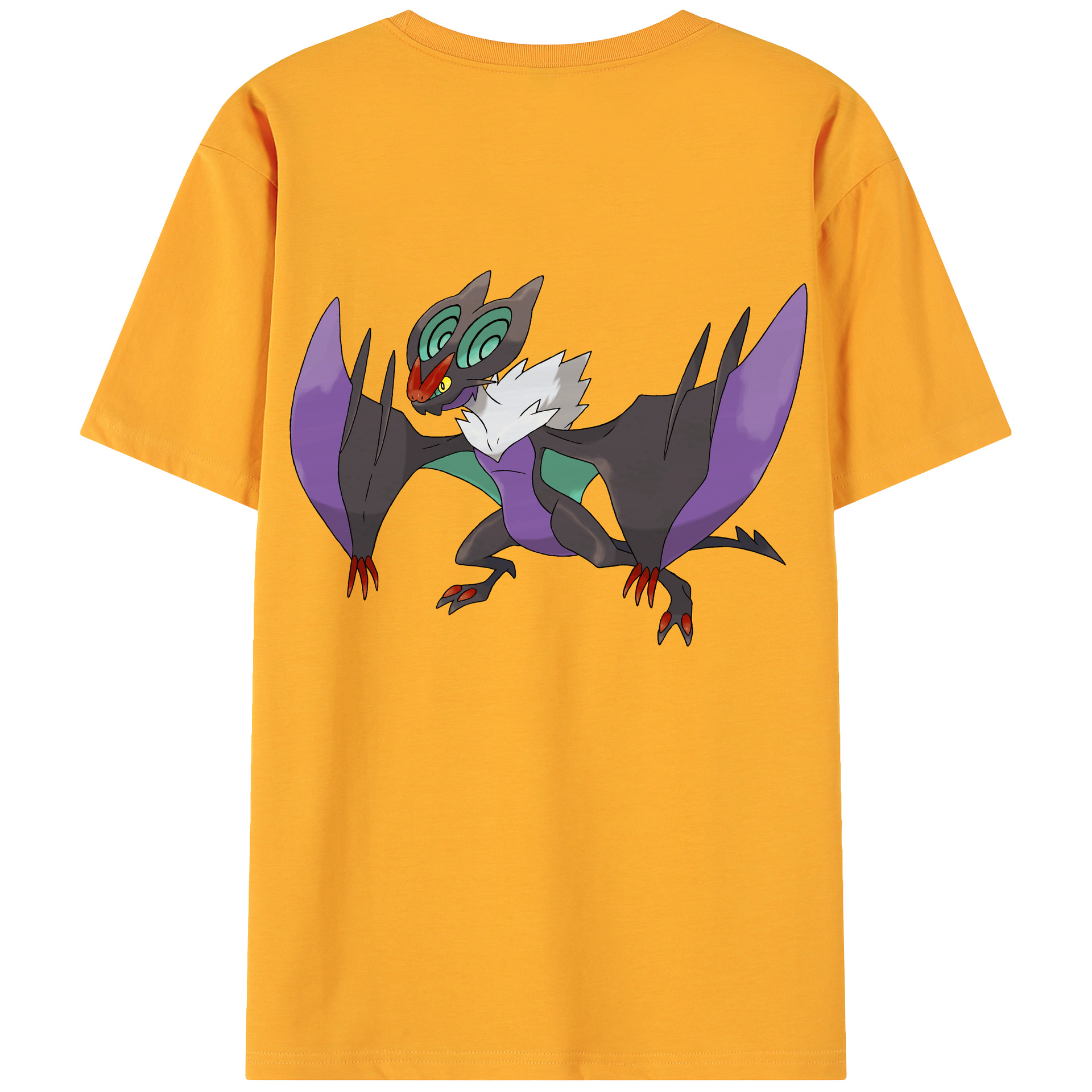 （画像用） ポケットモンスター Pokémon 綿100％ メンズ半袖Tシャツ（バックプリント） 通気性