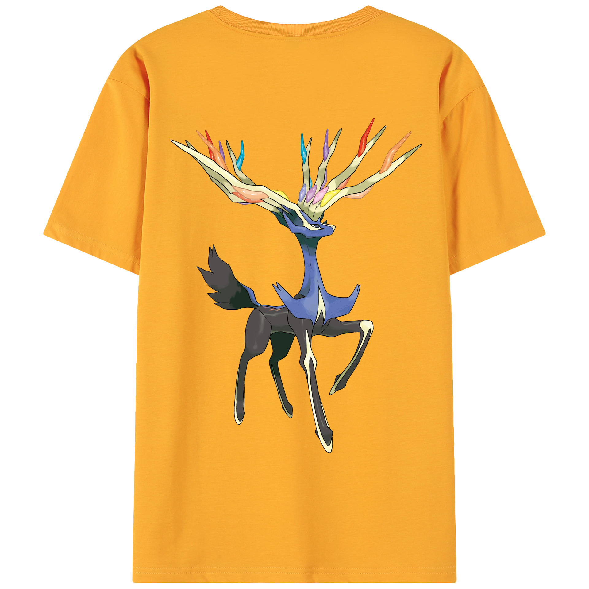 （画像用） ポケットモンスター Pokémon 綿100％ メンズ半袖Tシャツ（バックプリント） 通気性
