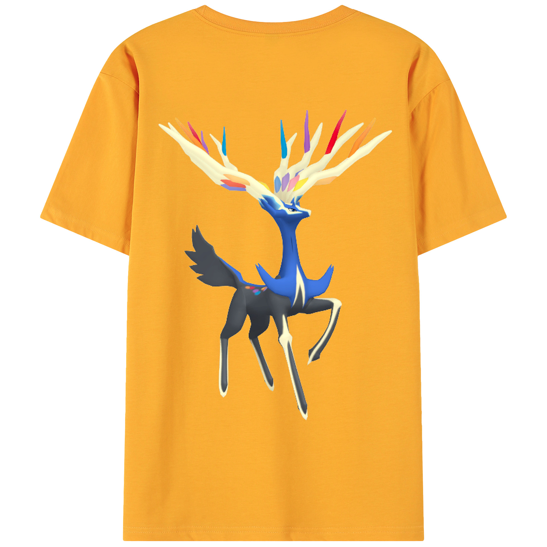 （画像用） ポケットモンスター Pokémon 綿100％ メンズ半袖Tシャツ（バックプリント） 通気性