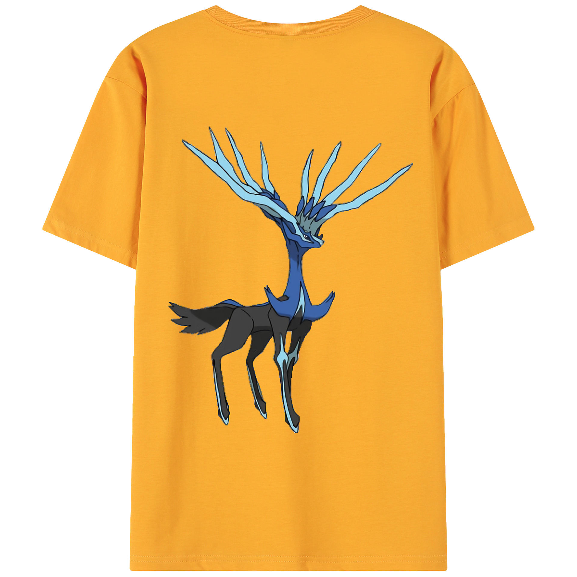 （画像用） ポケットモンスター Pokémon 綿100％ メンズ半袖Tシャツ（バックプリント） 通気性