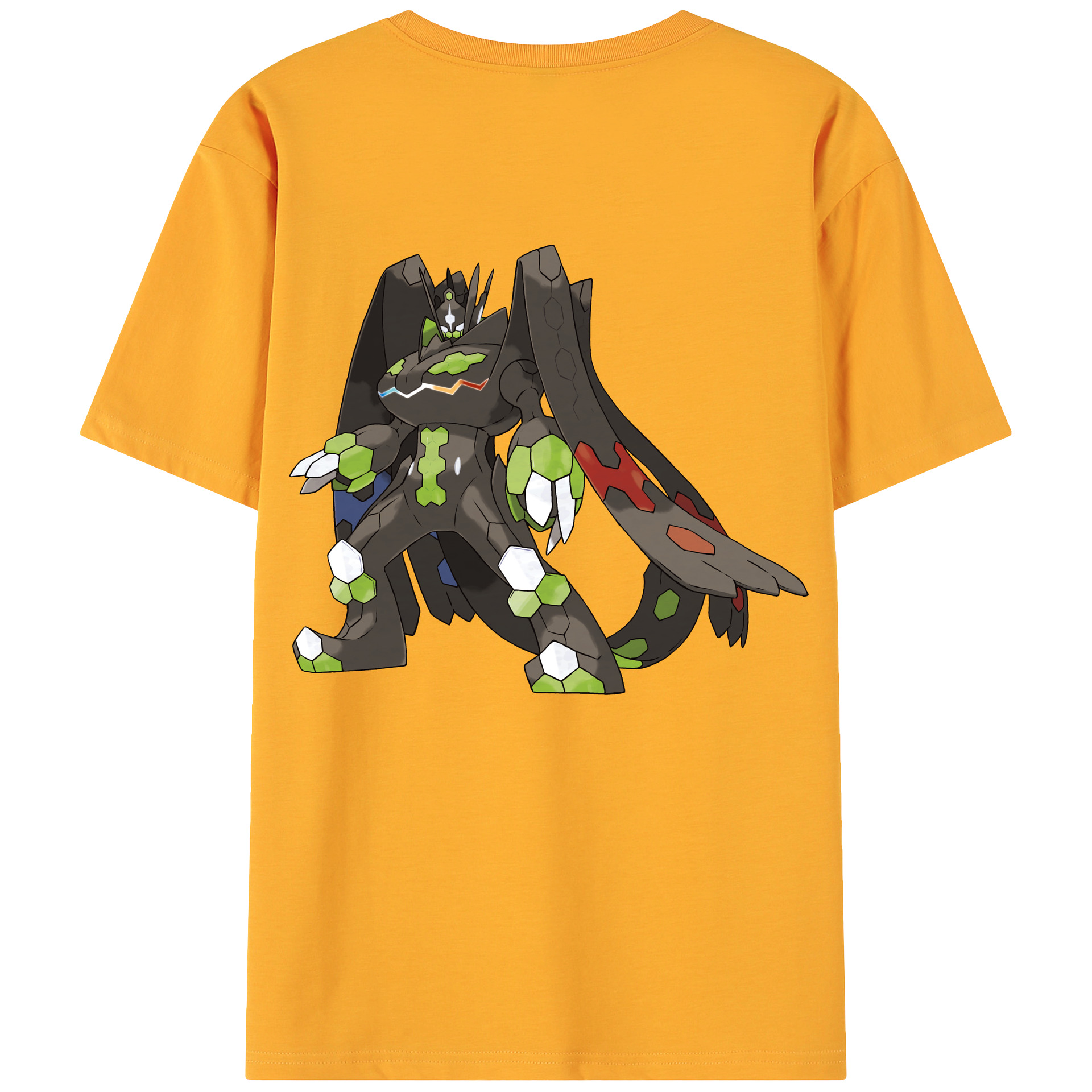 （画像用） ポケットモンスター Pokémon 綿100％ メンズ半袖Tシャツ（バックプリント） 通気性