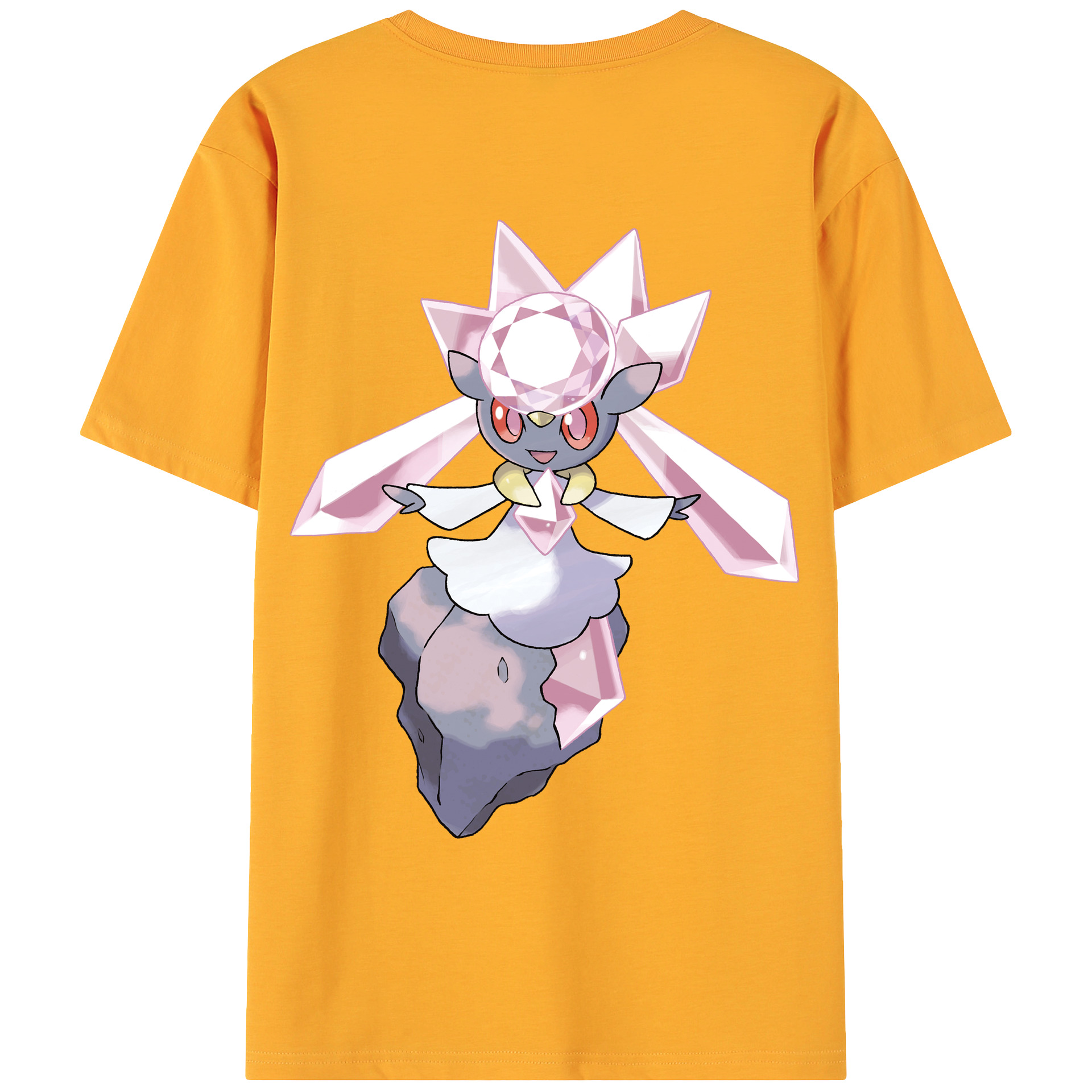 （画像用） ポケットモンスター Pokémon 綿100％ メンズ半袖Tシャツ（バックプリント） 通気性