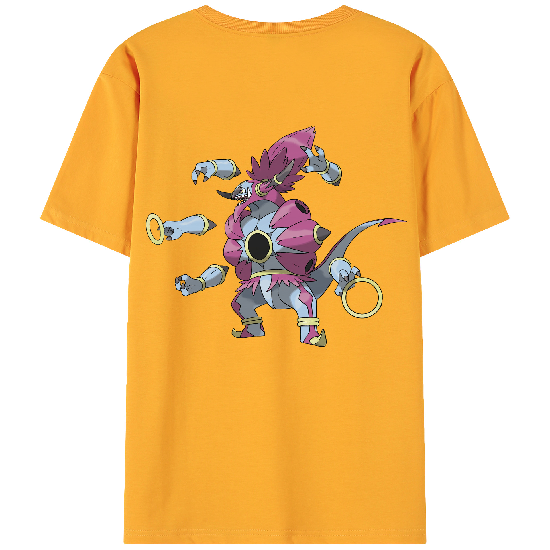 ポケットモンスター Pokémon 綿100％ メンズ半袖Tシャツ（バックプリント） 通気性