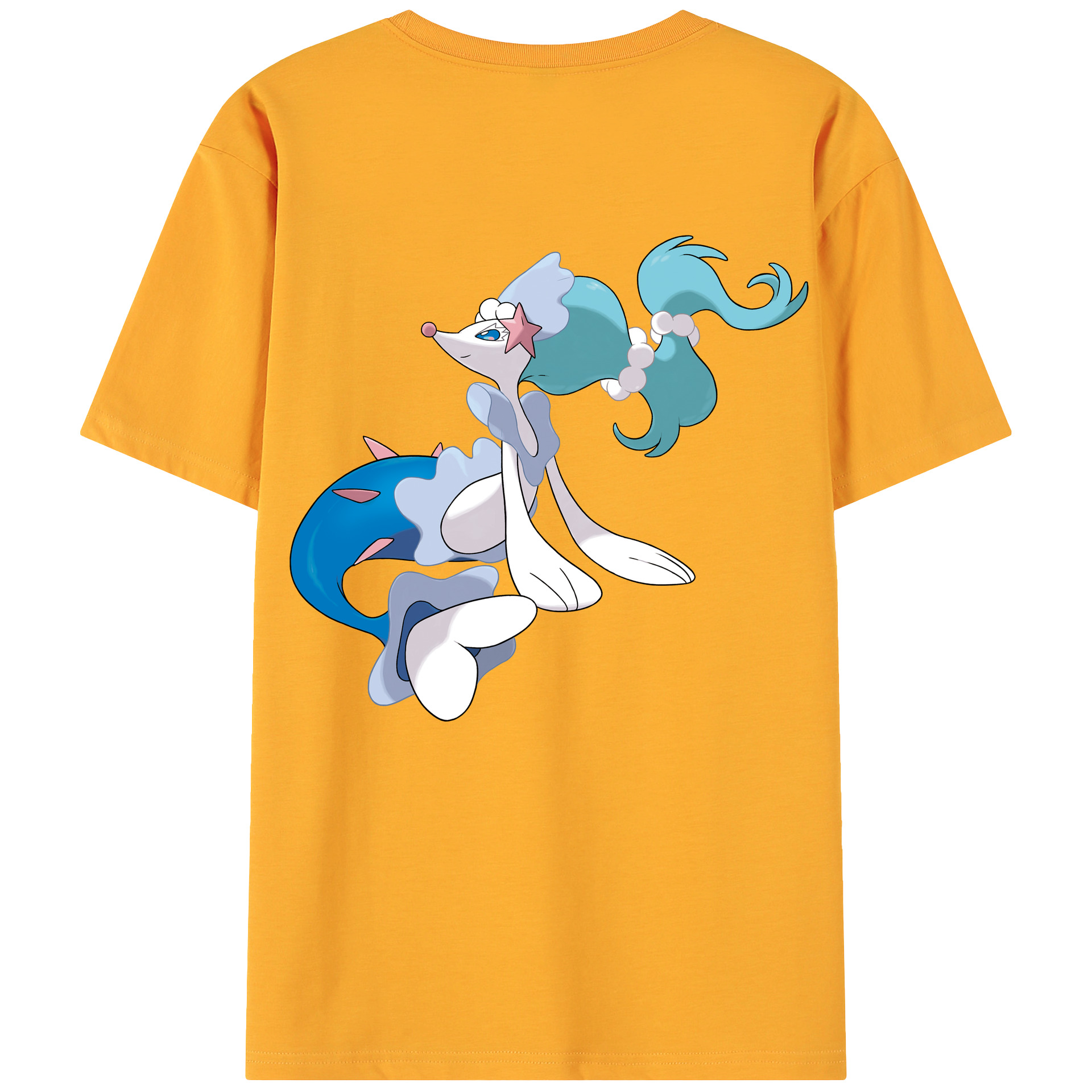 （画像用） ポケットモンスター Pokémon 綿100％ メンズ半袖Tシャツ（バックプリント） 通気性