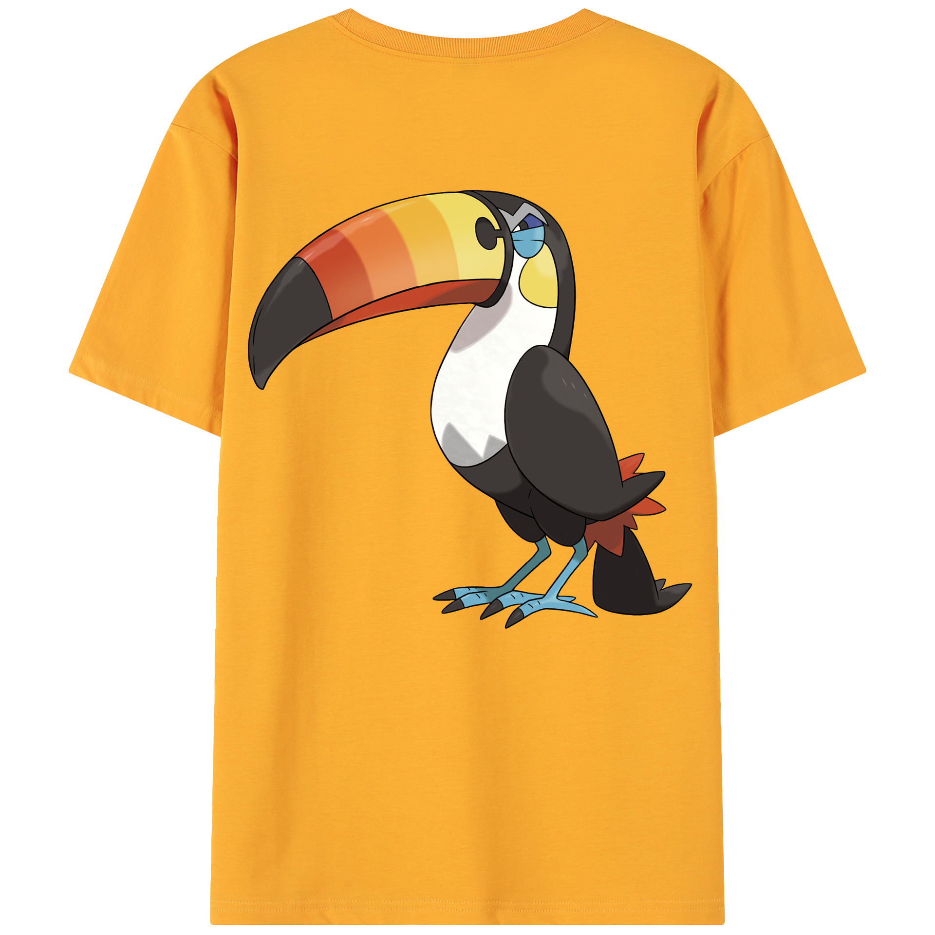 （画像用） ポケットモンスター Pokémon 綿100％ メンズ半袖Tシャツ（バックプリント） 通気性