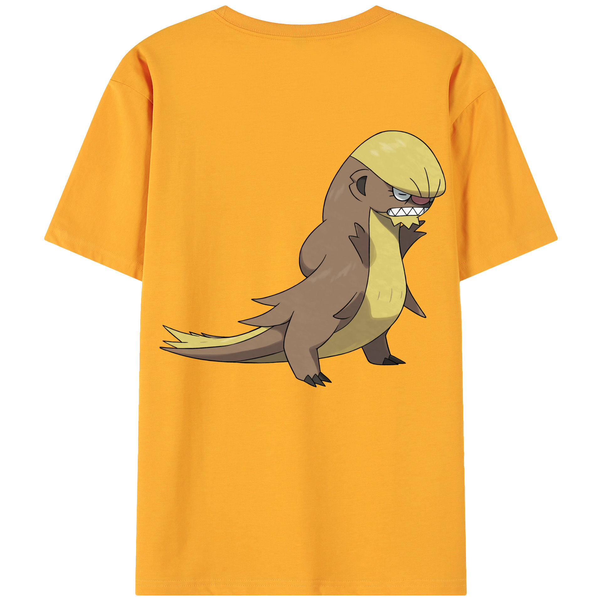（画像用） ポケットモンスター Pokémon 綿100％ メンズ半袖Tシャツ（バックプリント） 通気性