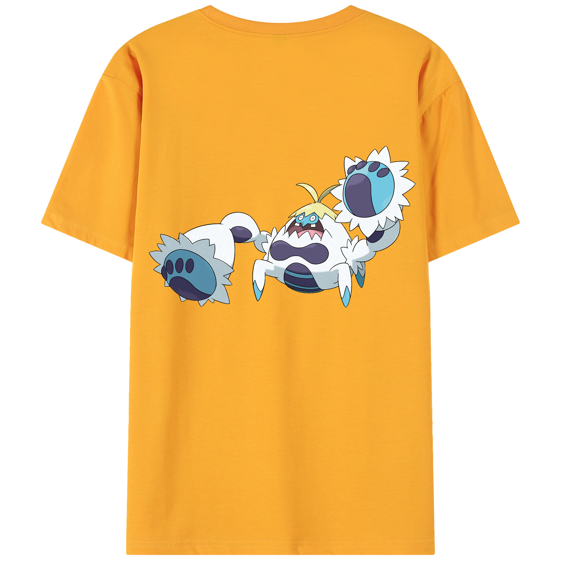 （画像用） ポケットモンスター Pokémon 綿100％ メンズ半袖Tシャツ（バックプリント） 通気性