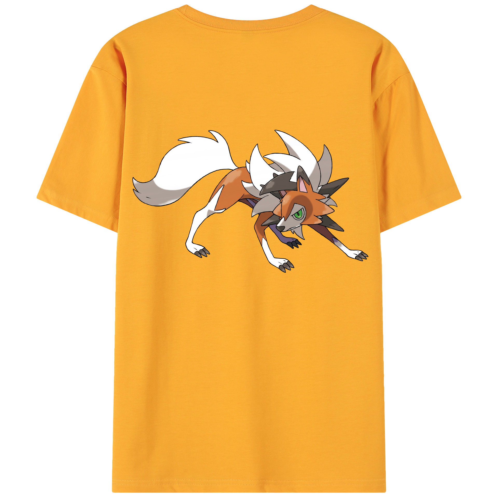 （画像用） ポケットモンスター Pokémon 綿100％ メンズ半袖Tシャツ（バックプリント） 通気性