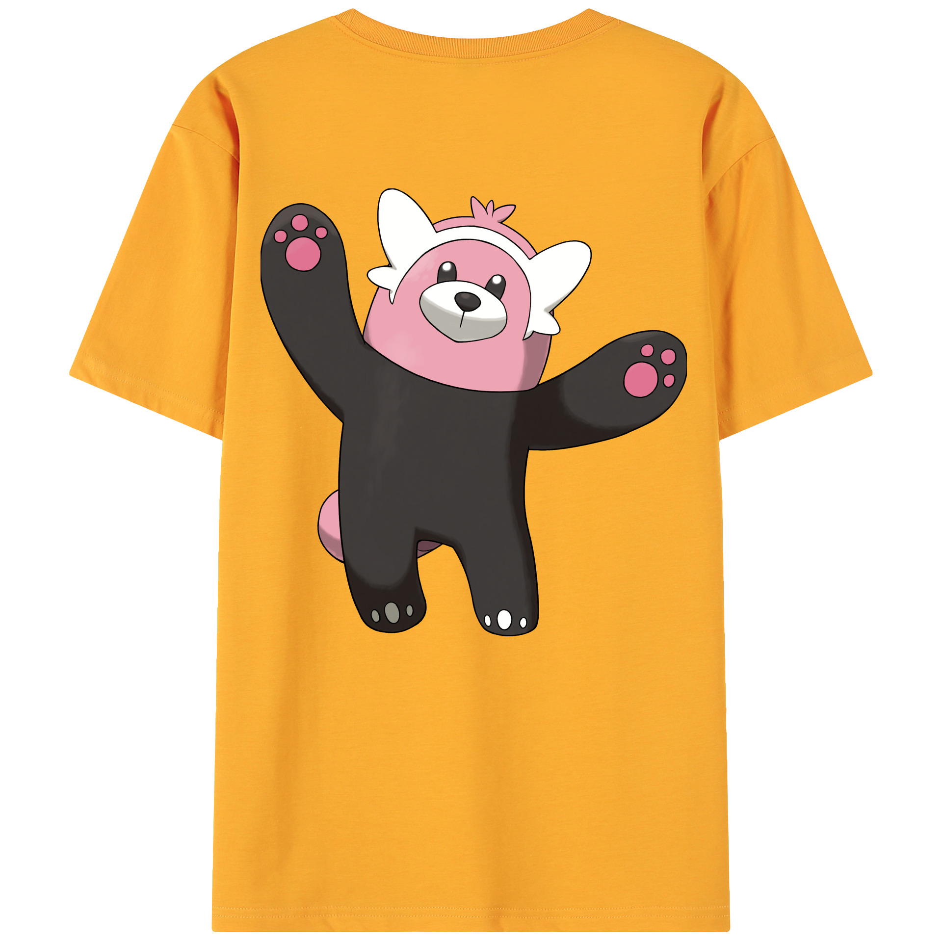 （画像用） ポケットモンスター Pokémon 綿100％ メンズ半袖Tシャツ（バックプリント） 通気性