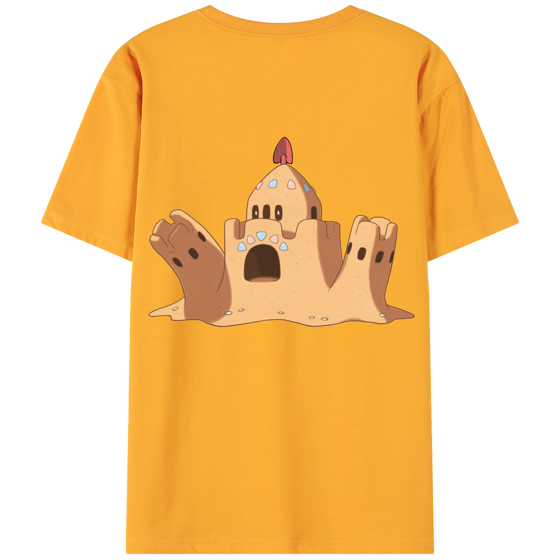 （画像用） ポケットモンスター Pokémon 綿100％ メンズ半袖Tシャツ（バックプリント） 通気性