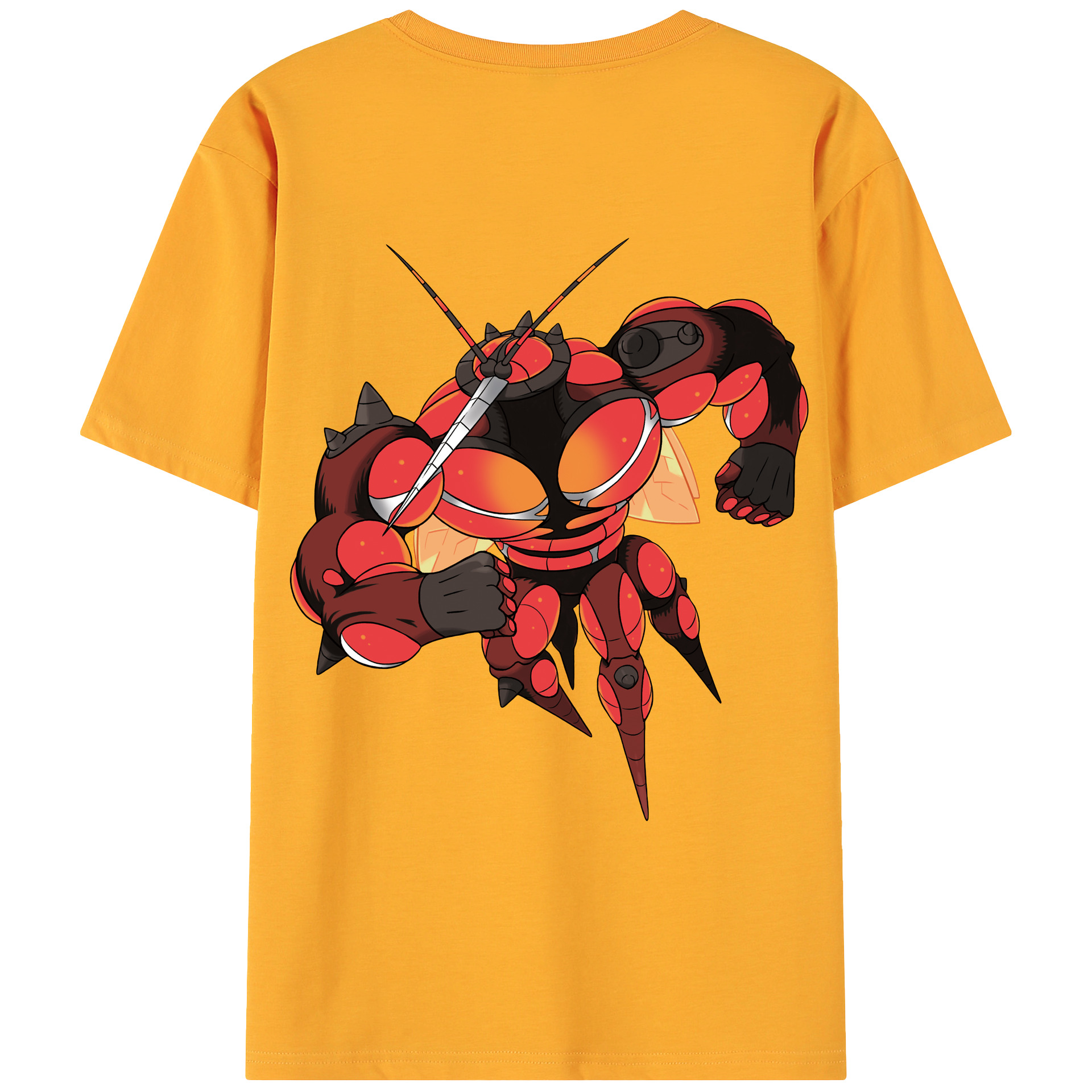 （画像用） ポケットモンスター Pokémon 綿100％ メンズ半袖Tシャツ（バックプリント） 通気性