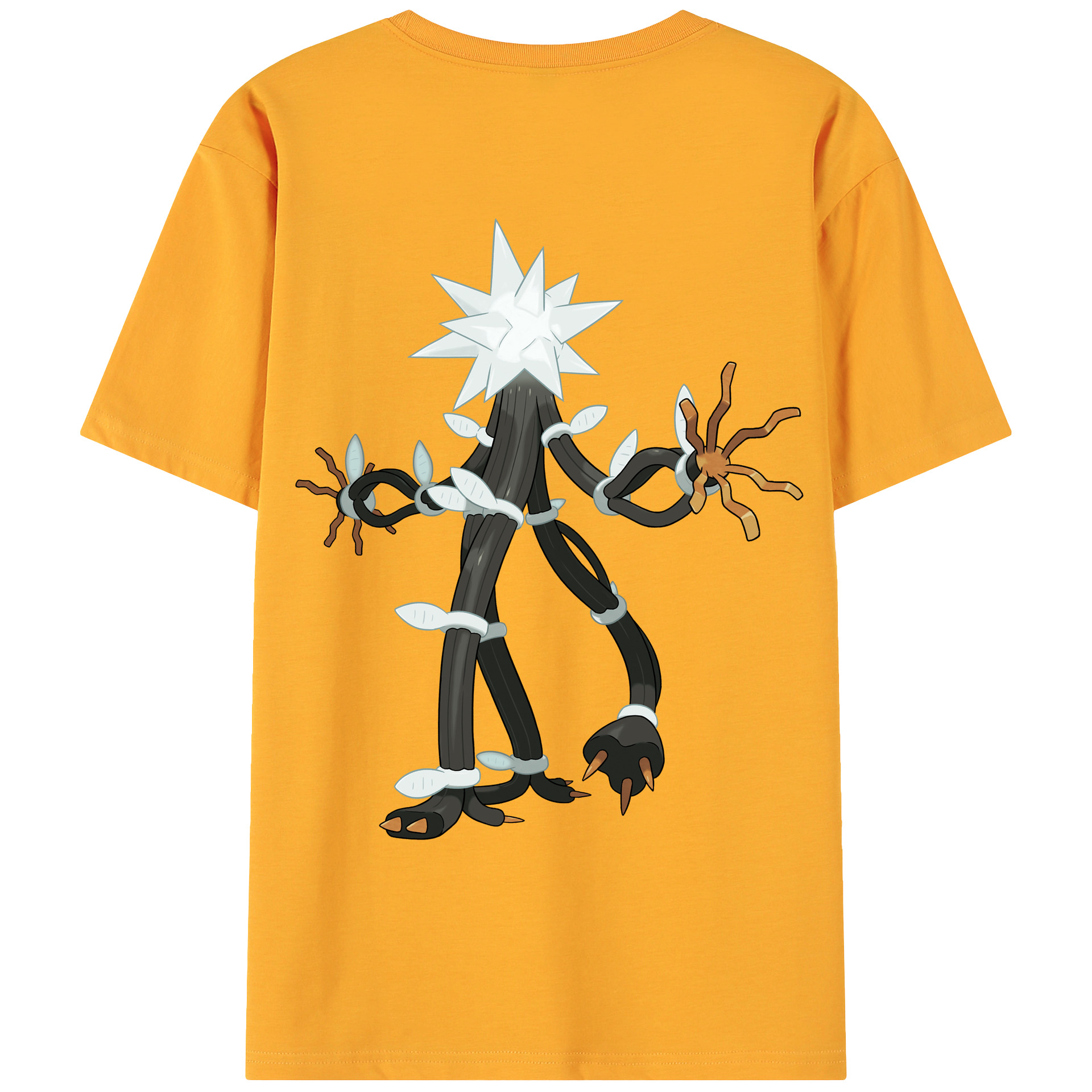 （画像用） ポケットモンスター Pokémon 綿100％ メンズ半袖Tシャツ（バックプリント） 通気性