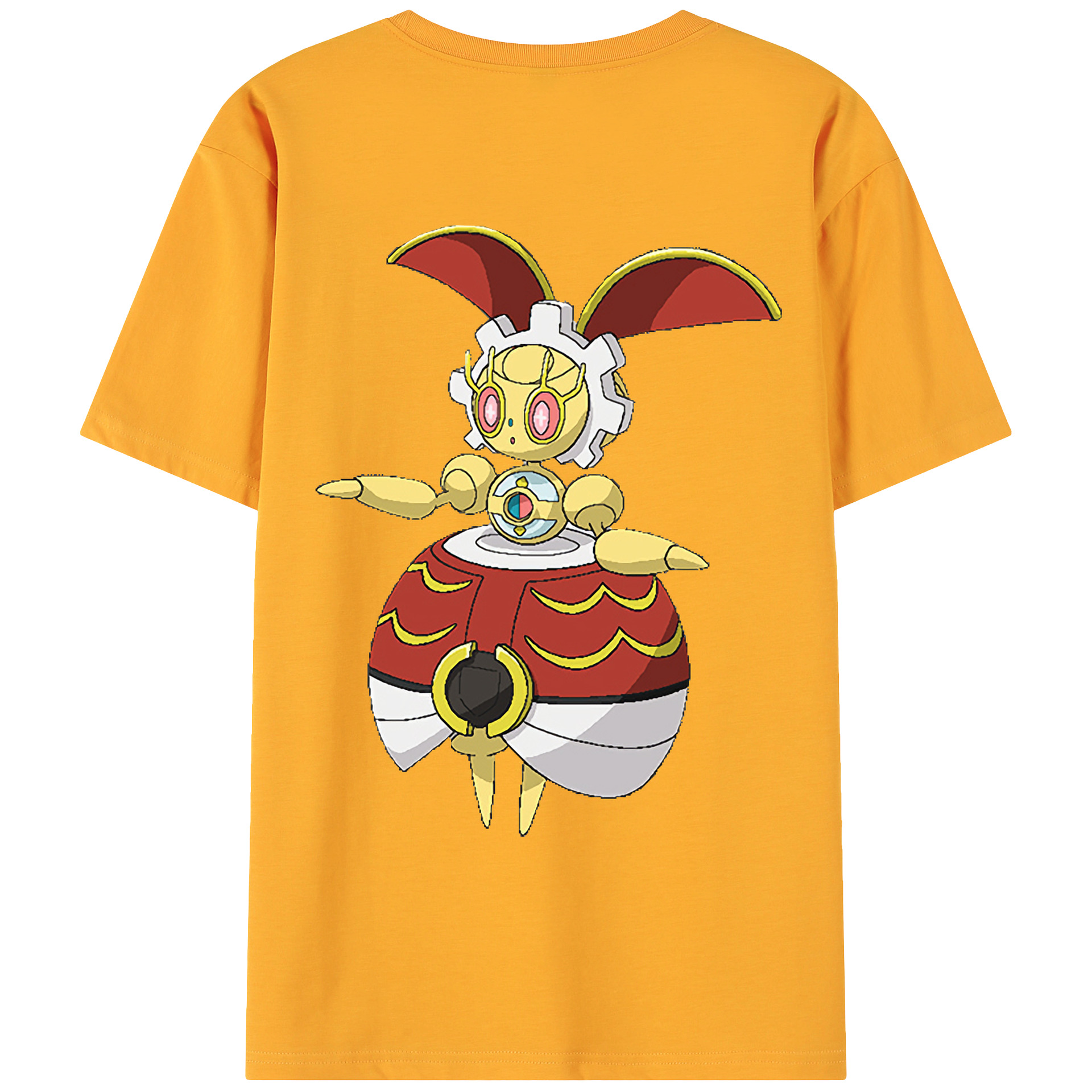 （画像用） ポケットモンスター Pokémon 綿100％ メンズ半袖Tシャツ（バックプリント） 通気性