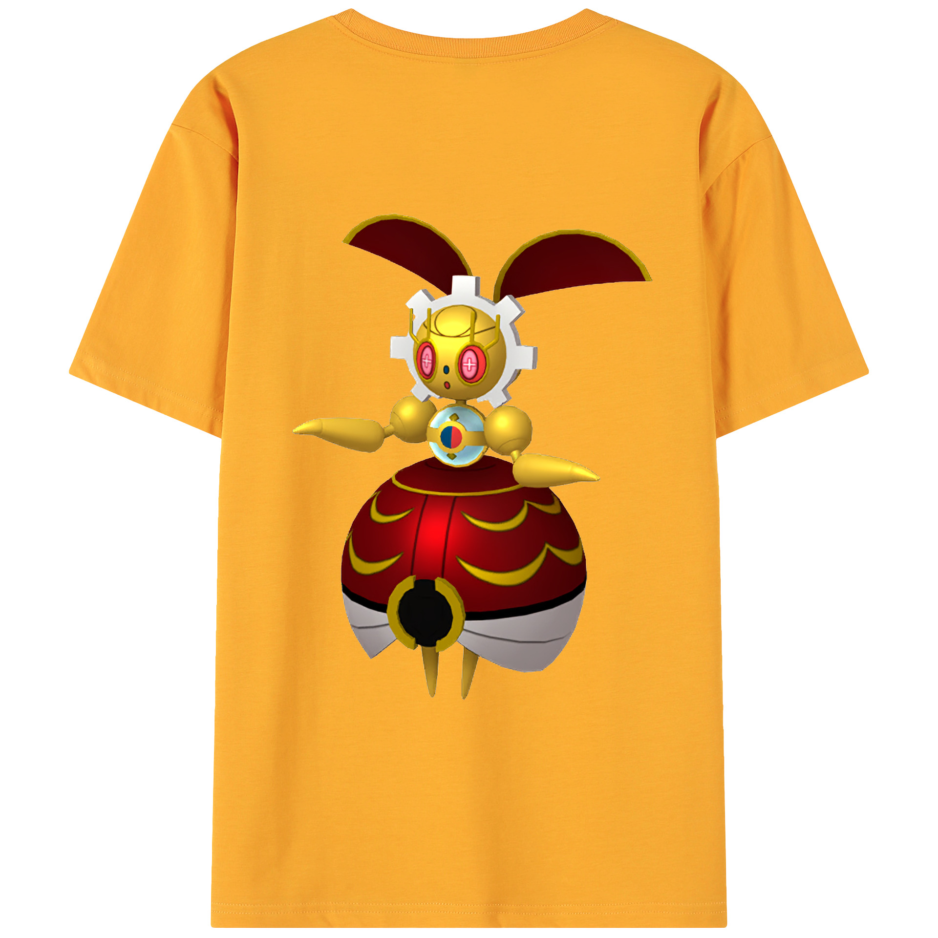 （画像用） ポケットモンスター Pokémon 綿100％ メンズ半袖Tシャツ（バックプリント） 通気性