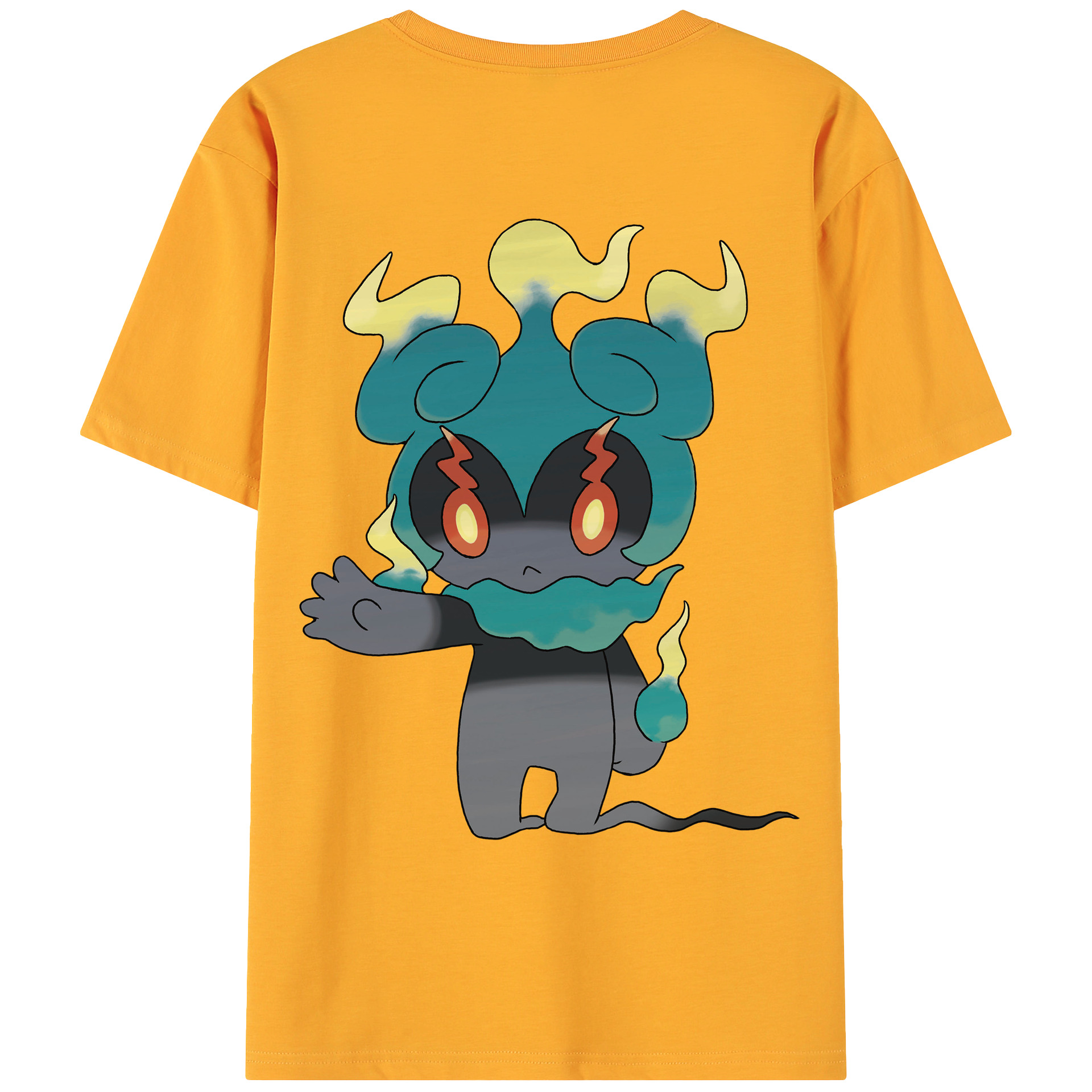 （画像用） ポケットモンスター Pokémon 綿100％ メンズ半袖Tシャツ（バックプリント） 通気性