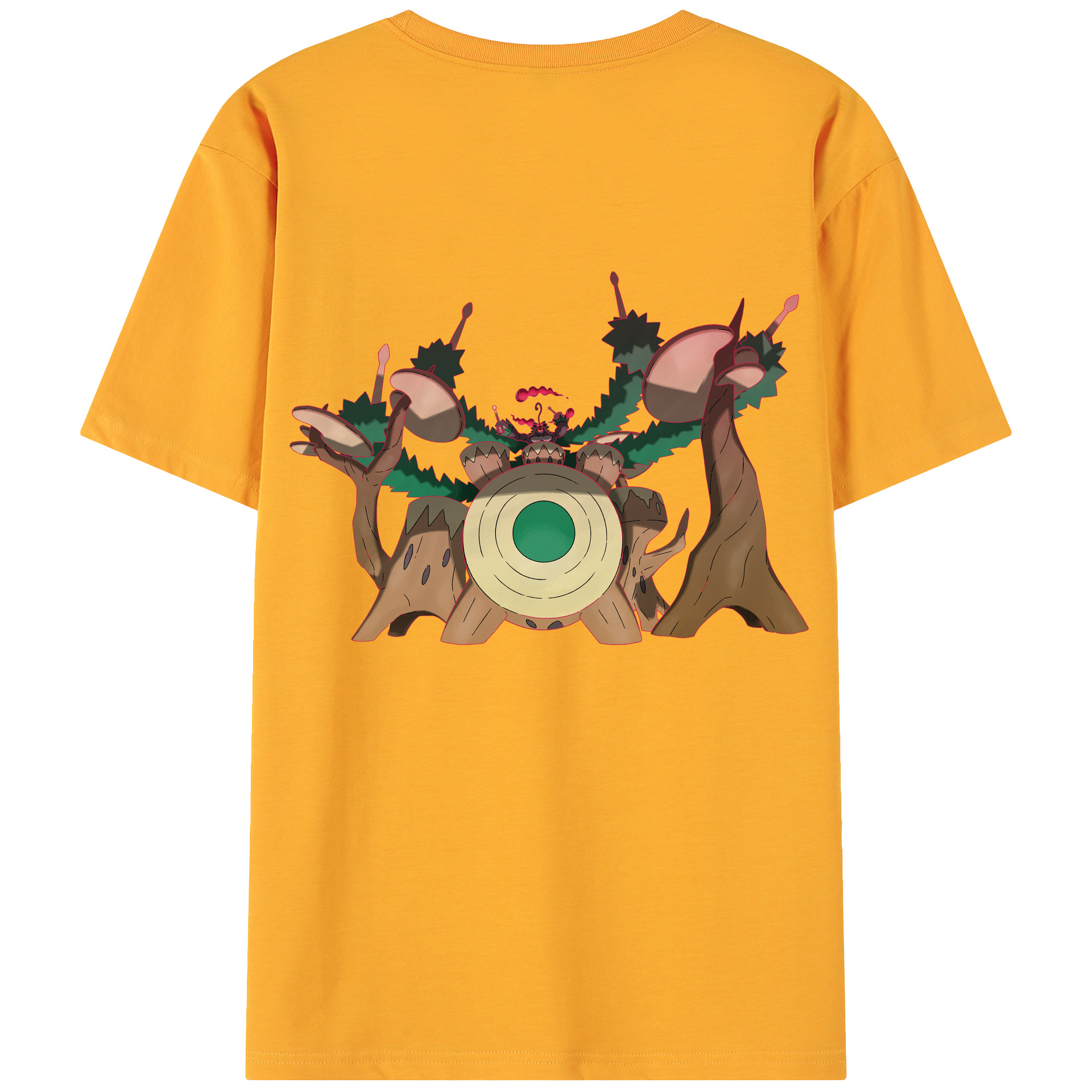 （画像用） ポケットモンスター Pokémon 綿100％ メンズ半袖Tシャツ（バックプリント） 通気性