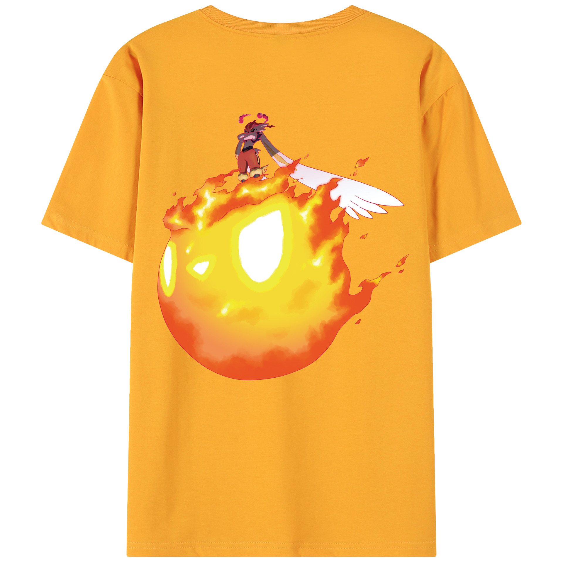 （画像用） ポケットモンスター Pokémon 綿100％ メンズ半袖Tシャツ（バックプリント） 通気性