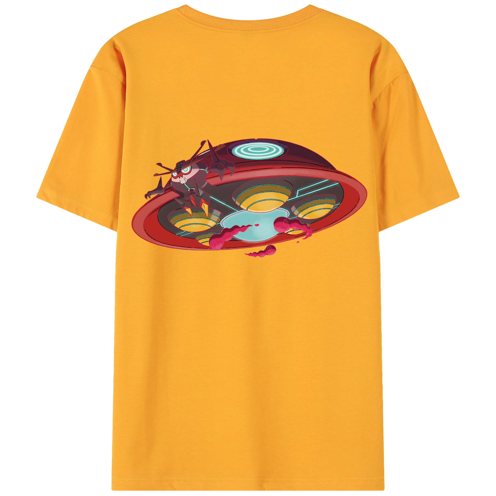 （画像用） ポケットモンスター Pokémon 綿100％ メンズ半袖Tシャツ（バックプリント） 通気性