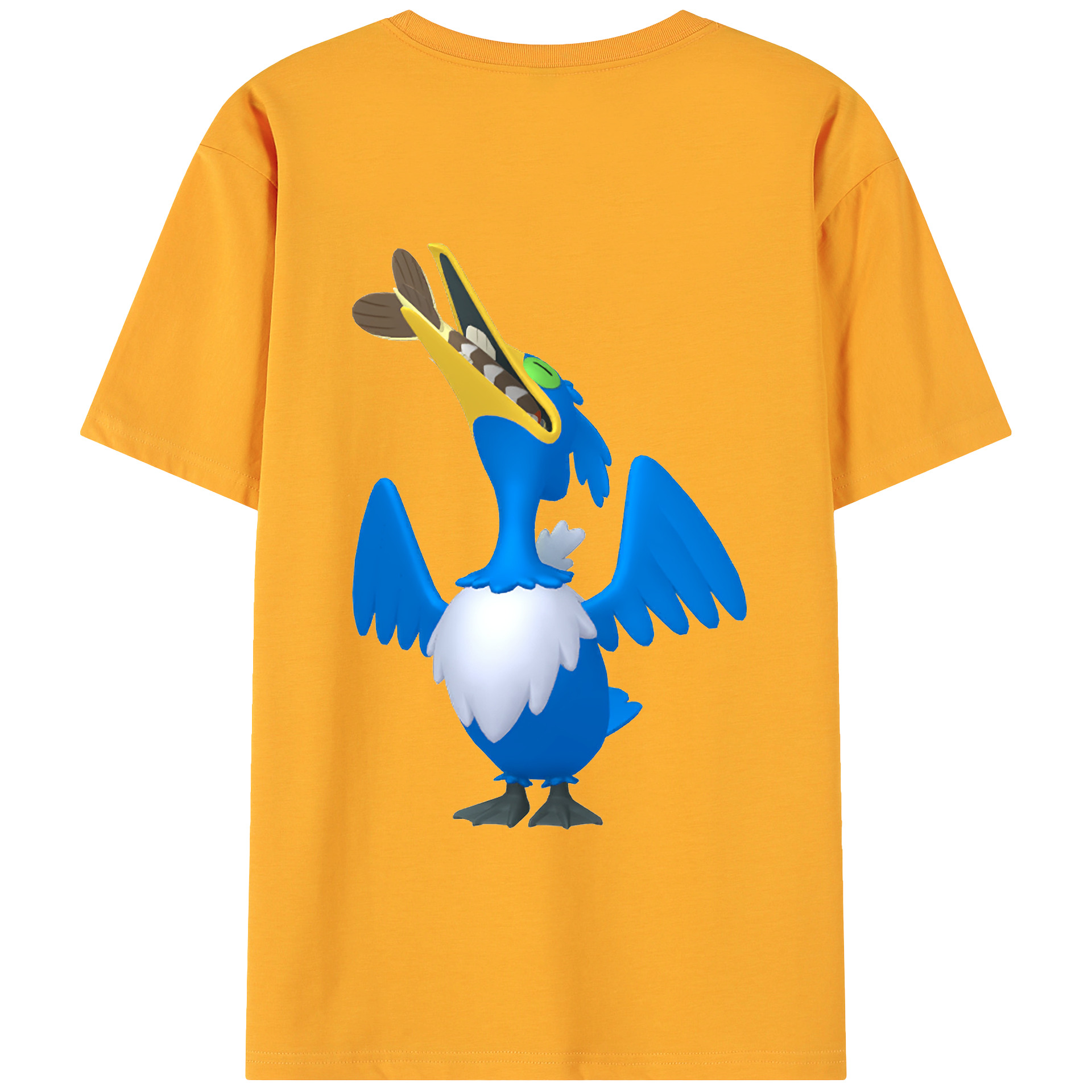 （画像用） ポケットモンスター Pokémon 綿100％ メンズ半袖Tシャツ（バックプリント） 通気性