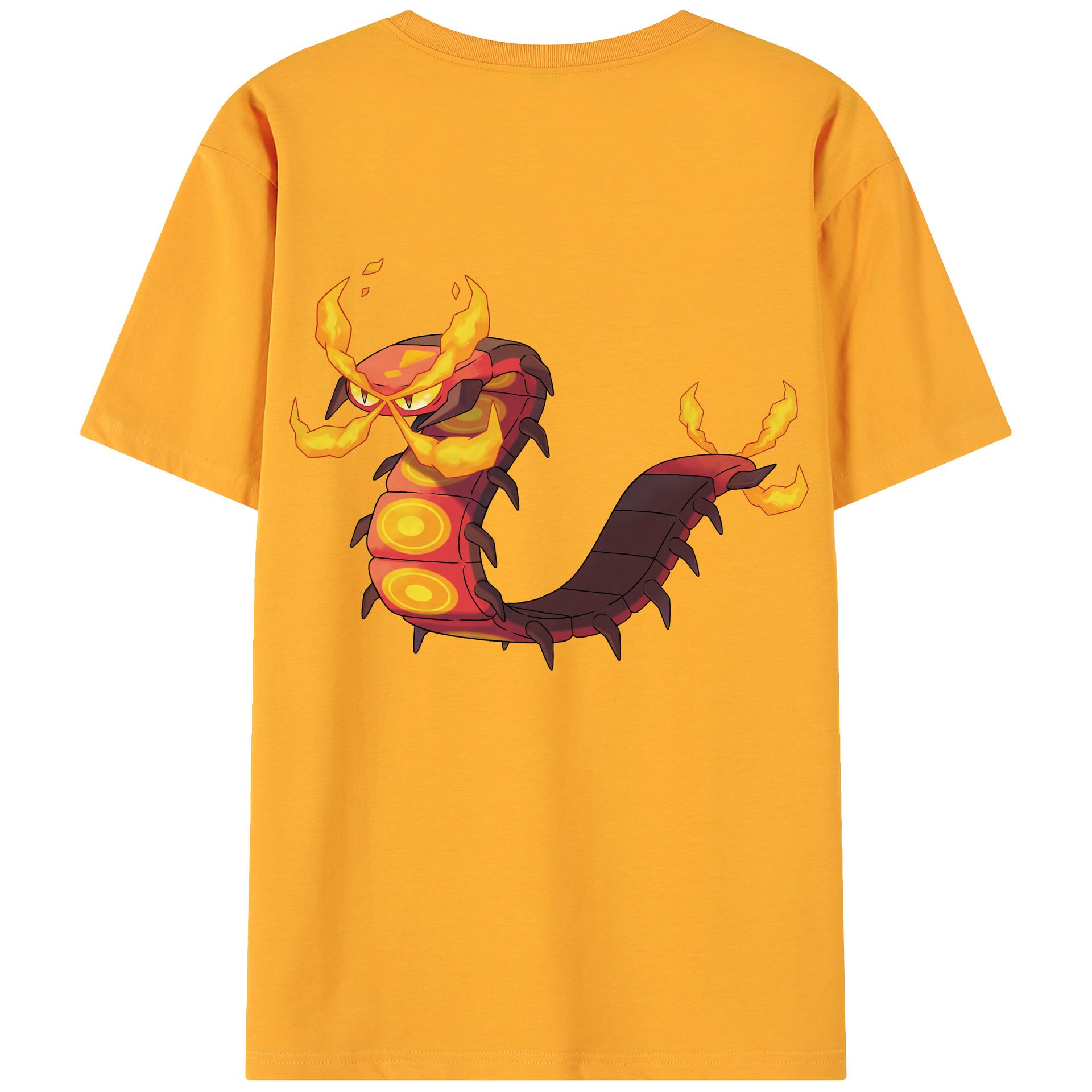 （画像用） ポケットモンスター Pokémon 綿100％ メンズ半袖Tシャツ（バックプリント） 通気性