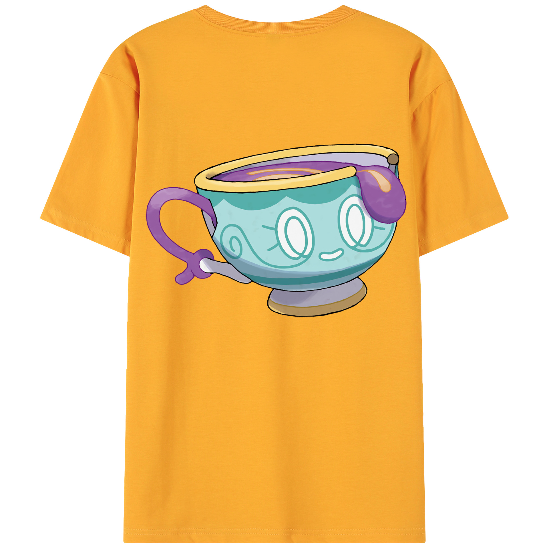 （画像用） ポケットモンスター Pokémon 綿100％ メンズ半袖Tシャツ（バックプリント） 通気性
