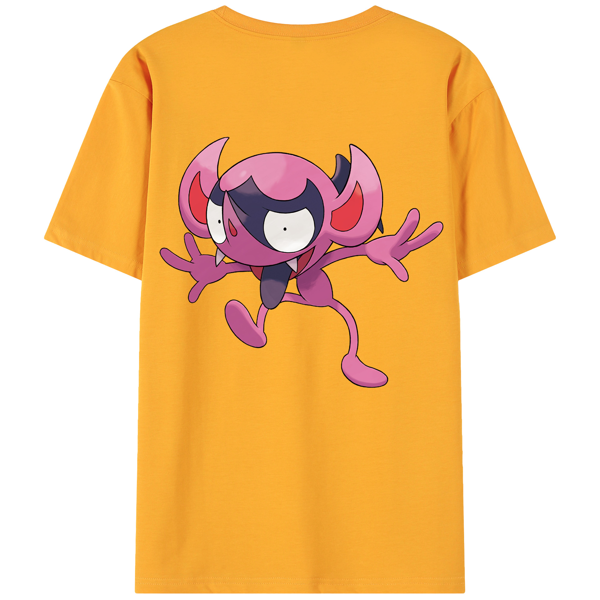 （画像用） ポケットモンスター Pokémon 綿100％ メンズ半袖Tシャツ（バックプリント） 通気性