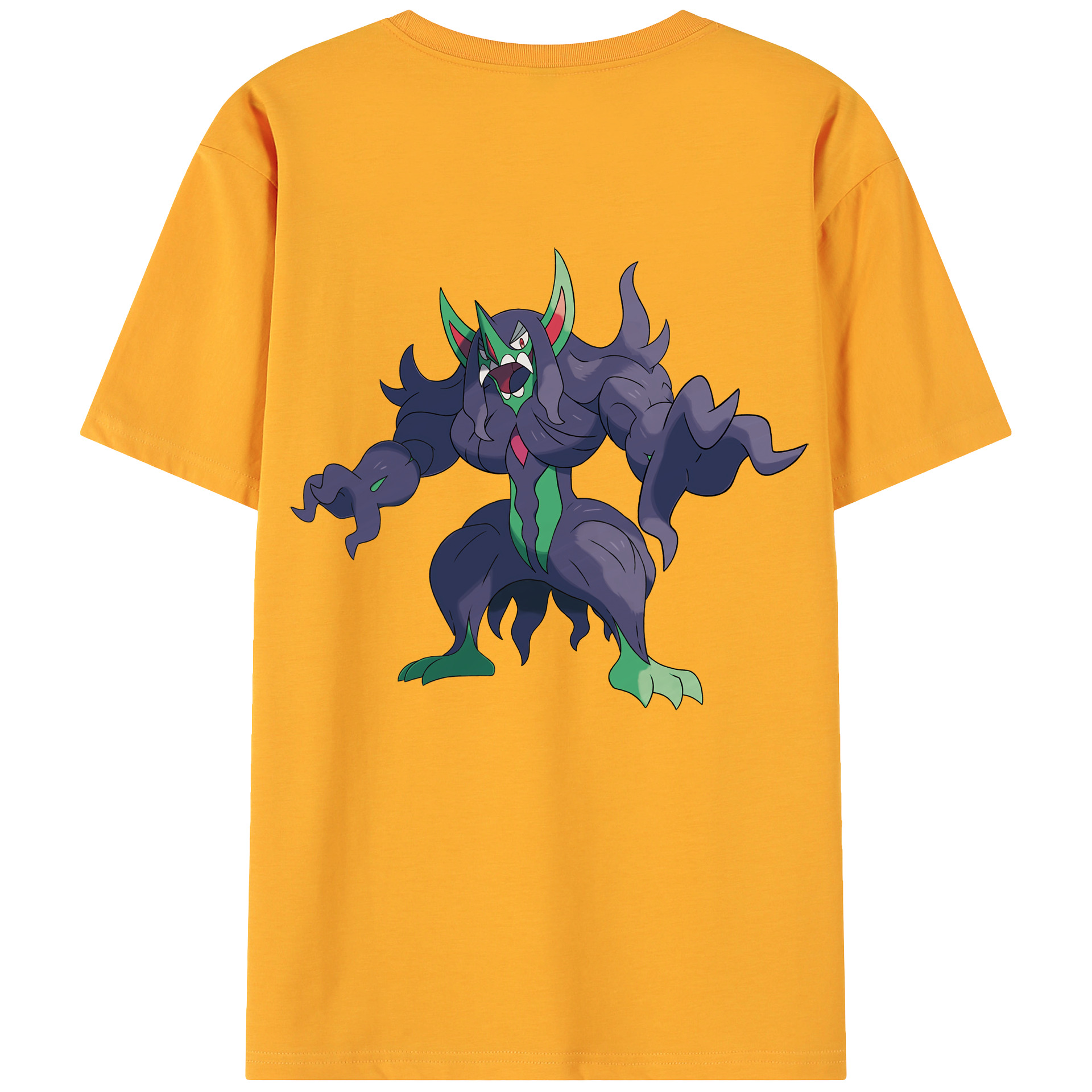 （画像用） ポケットモンスター Pokémon 綿100％ メンズ半袖Tシャツ（バックプリント） 通気性