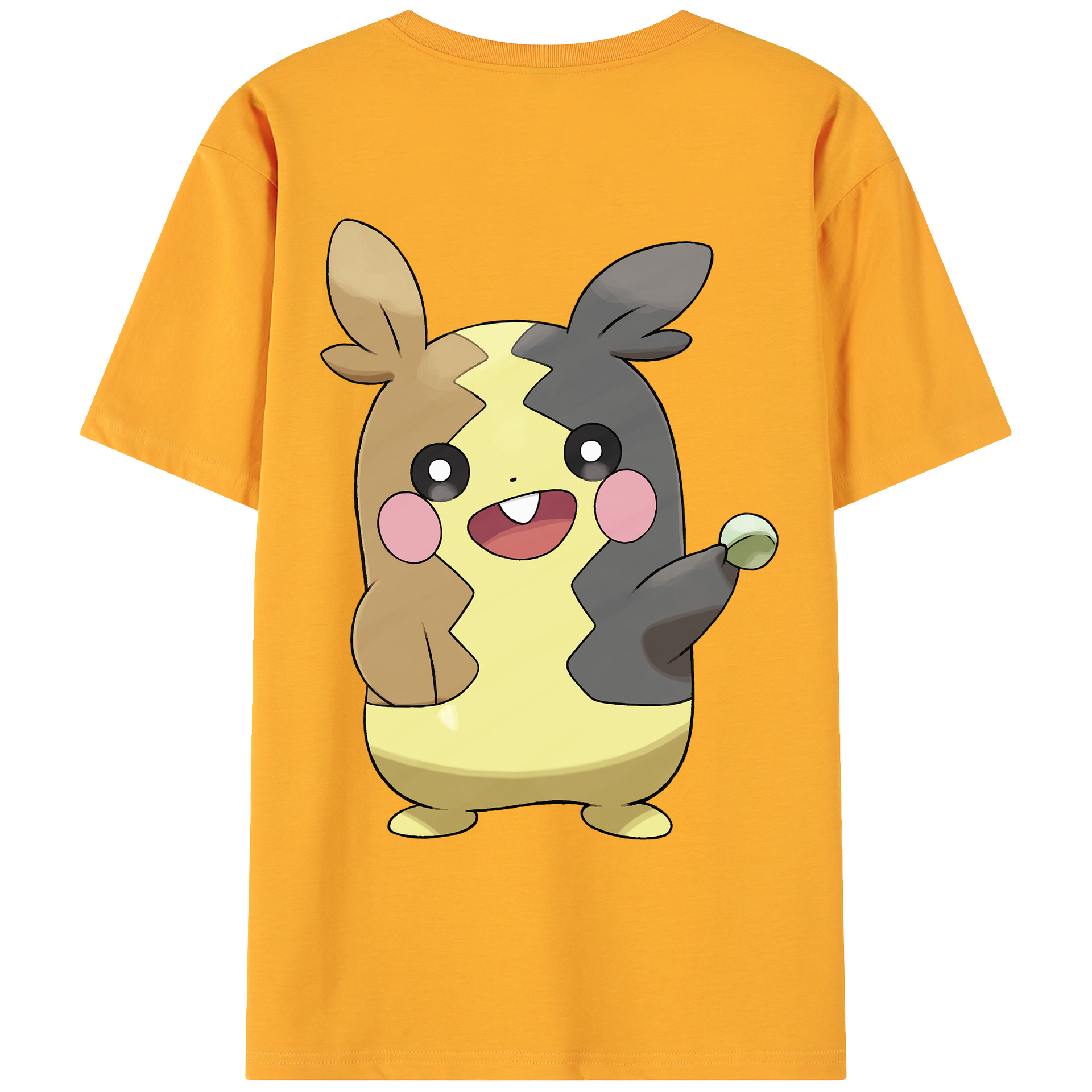 （画像用） ポケットモンスター Pokémon 綿100％ メンズ半袖Tシャツ（バックプリント） 通気性