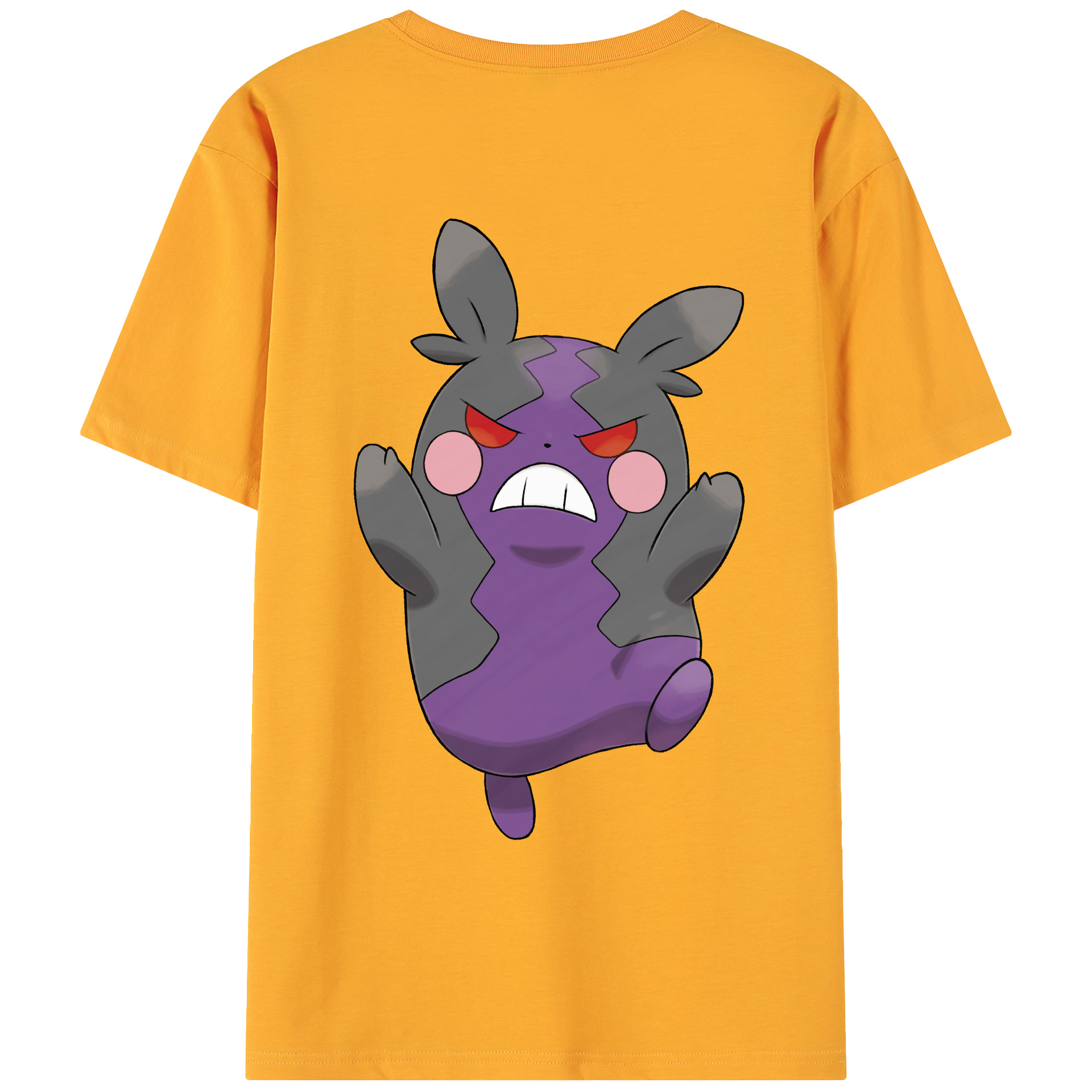 （画像用） ポケットモンスター Pokémon 綿100％ メンズ半袖Tシャツ（バックプリント） 通気性