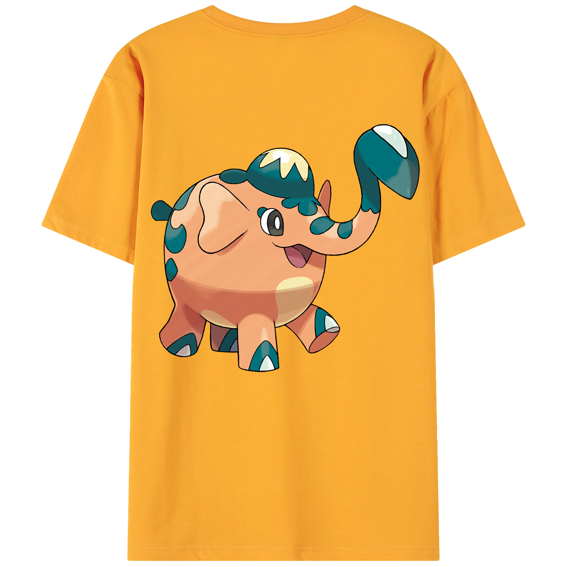 （画像用） ポケットモンスター Pokémon 綿100％ メンズ半袖Tシャツ（バックプリント） 通気性