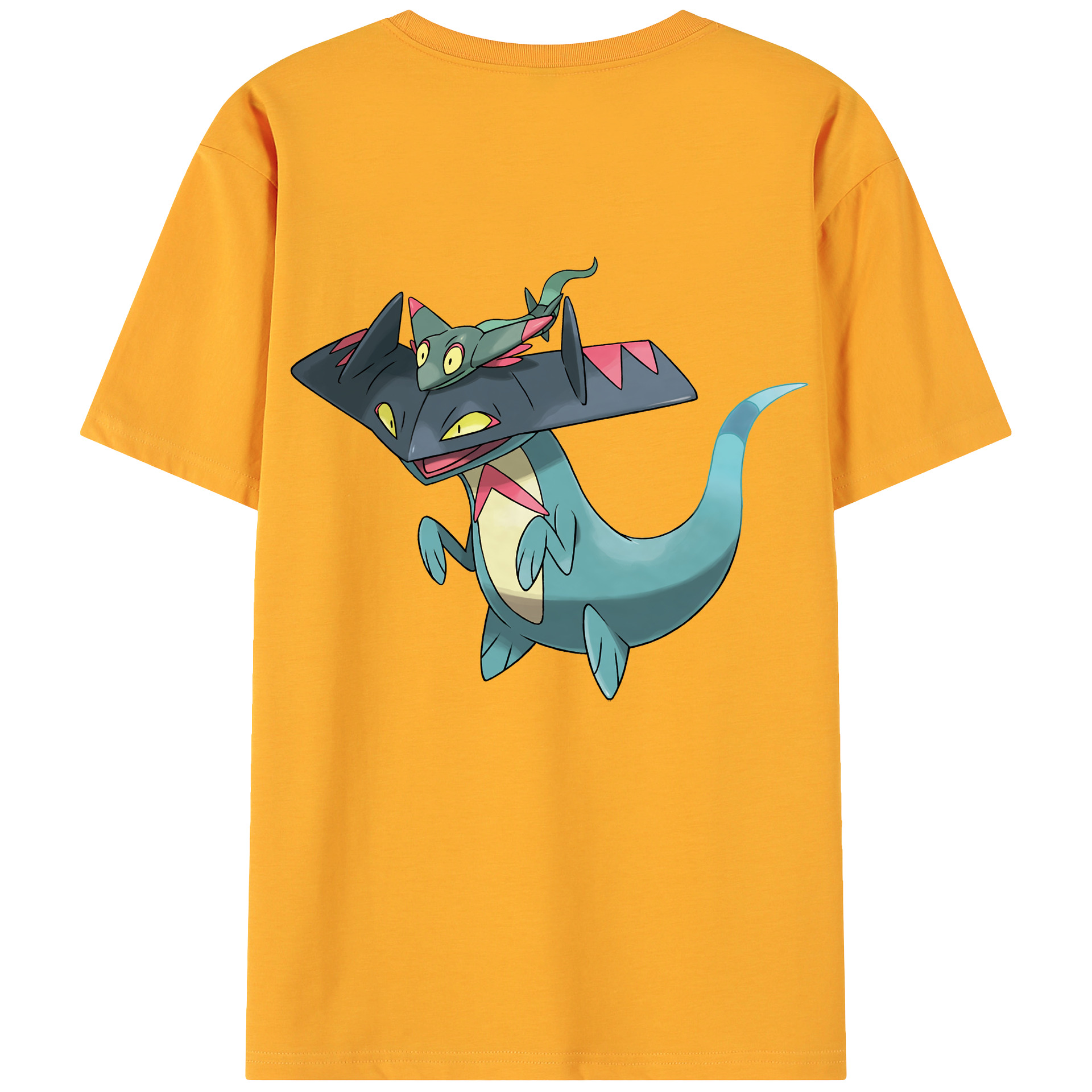 （画像用） ポケットモンスター Pokémon 綿100％ メンズ半袖Tシャツ（バックプリント） 通気性