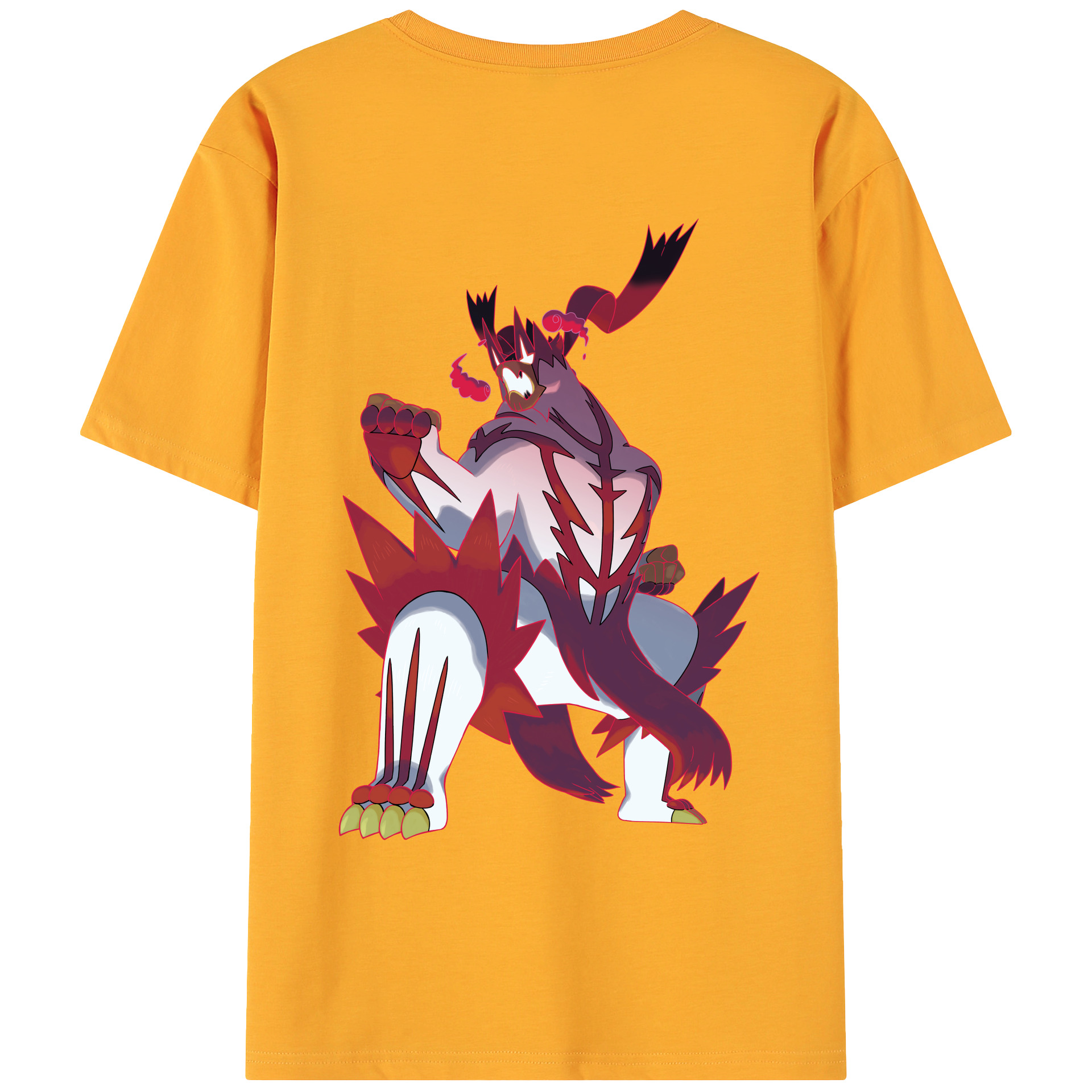 （画像用） ポケットモンスター Pokémon 綿100％ メンズ半袖Tシャツ（バックプリント） 通気性
