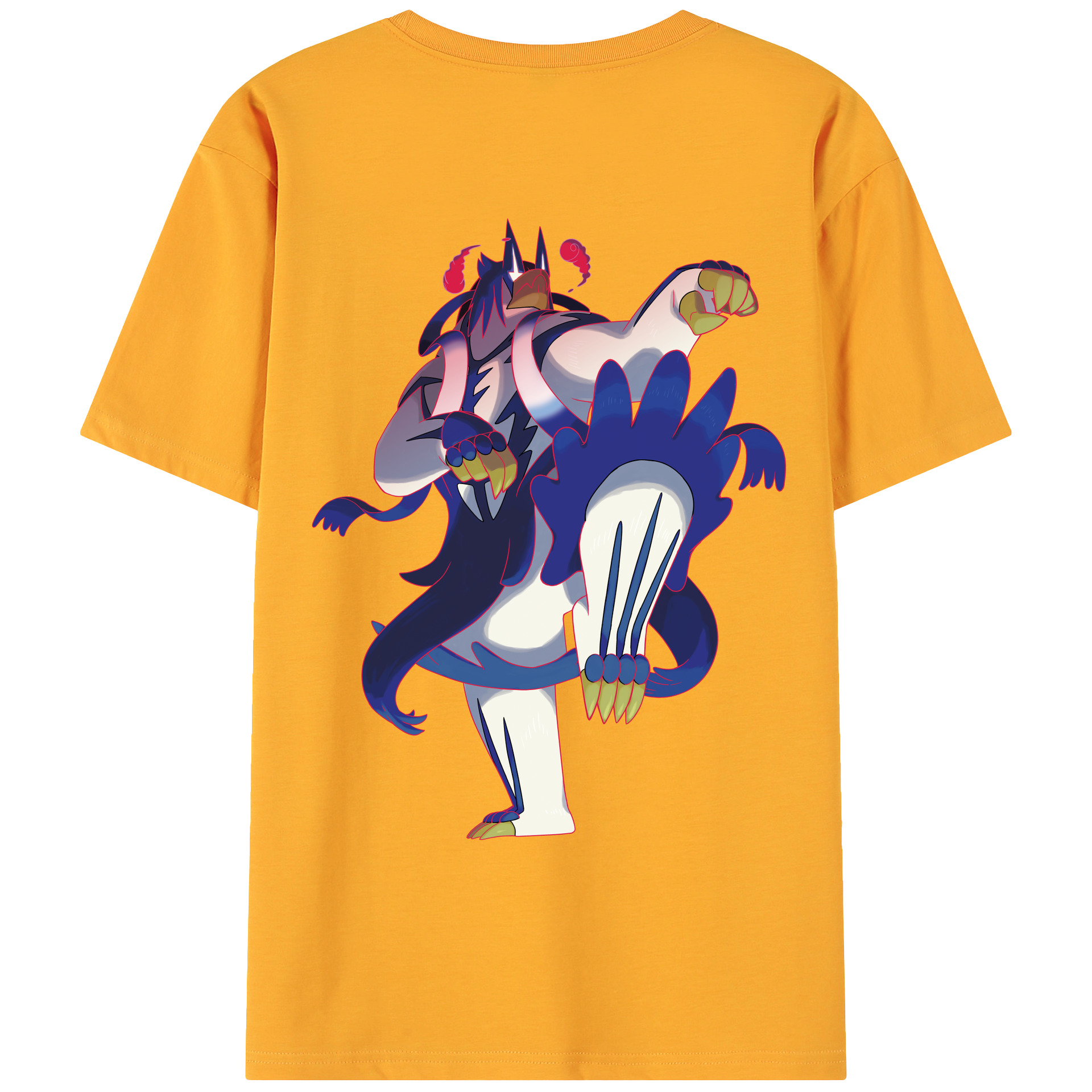 （画像用） ポケットモンスター Pokémon 綿100％ メンズ半袖Tシャツ（バックプリント） 通気性