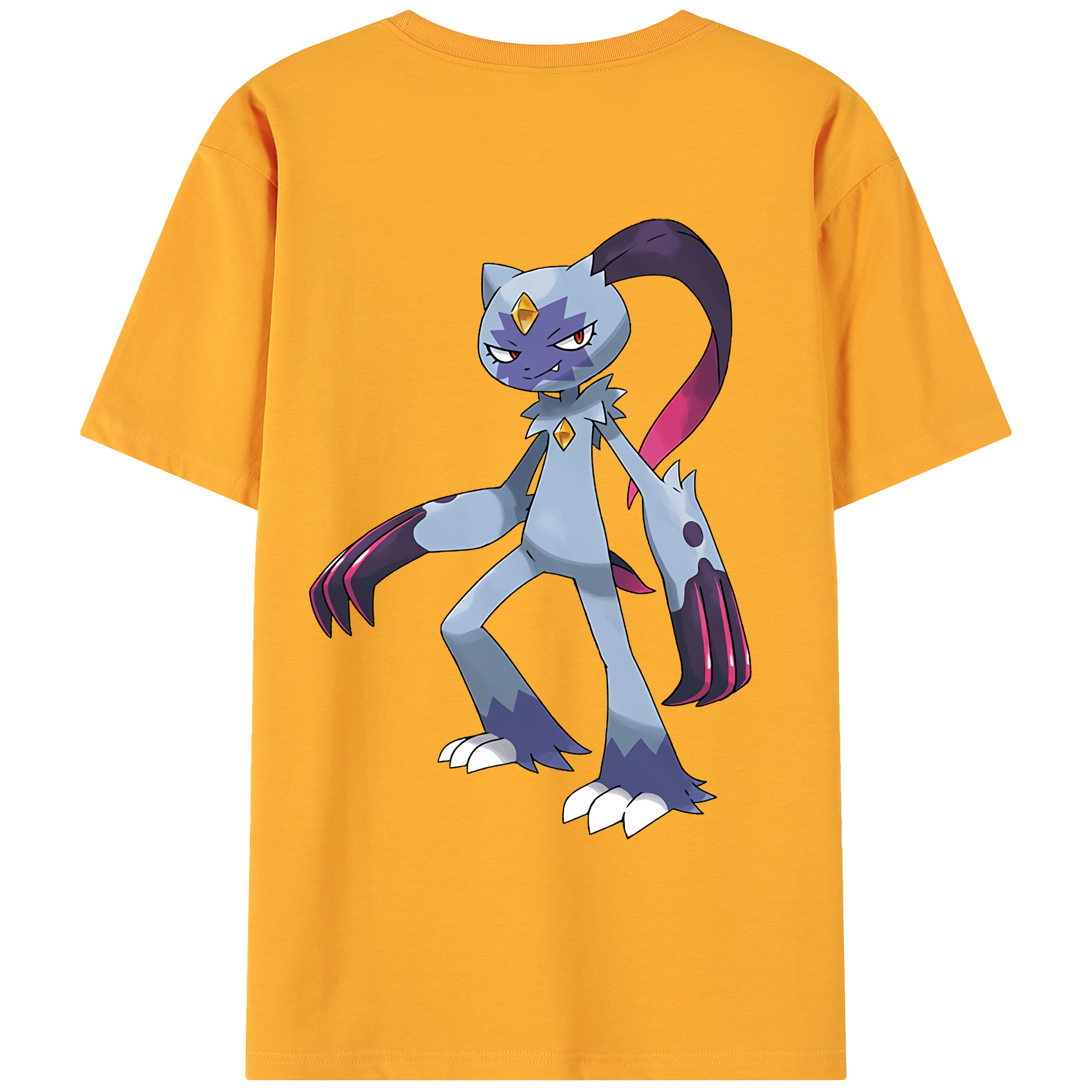 （画像用） ポケットモンスター Pokémon 綿100％ メンズ半袖Tシャツ（バックプリント） 通気性