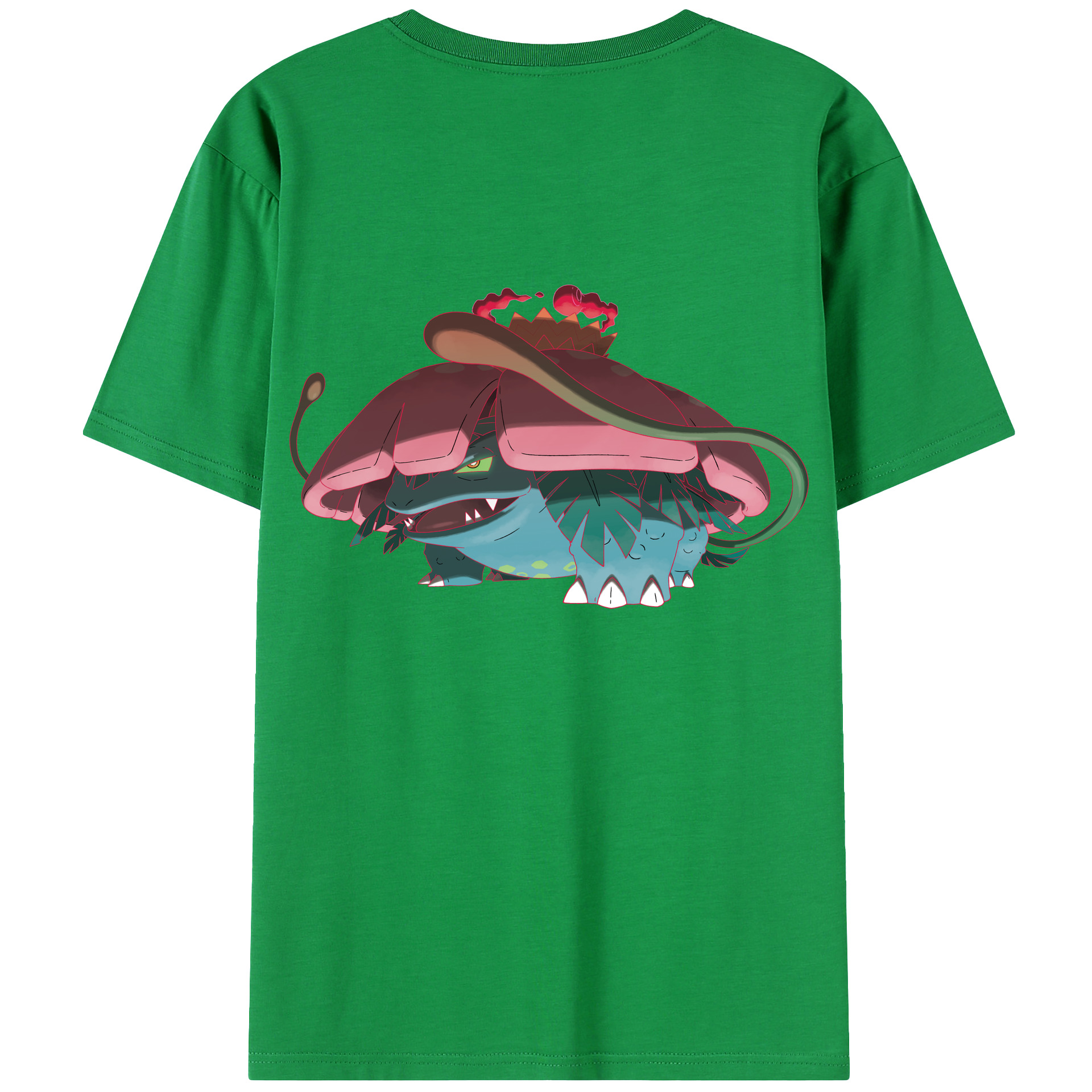 （画像用） ポケットモンスター Pokémon 綿100％ メンズ半袖Tシャツ（バックプリント） 通気性