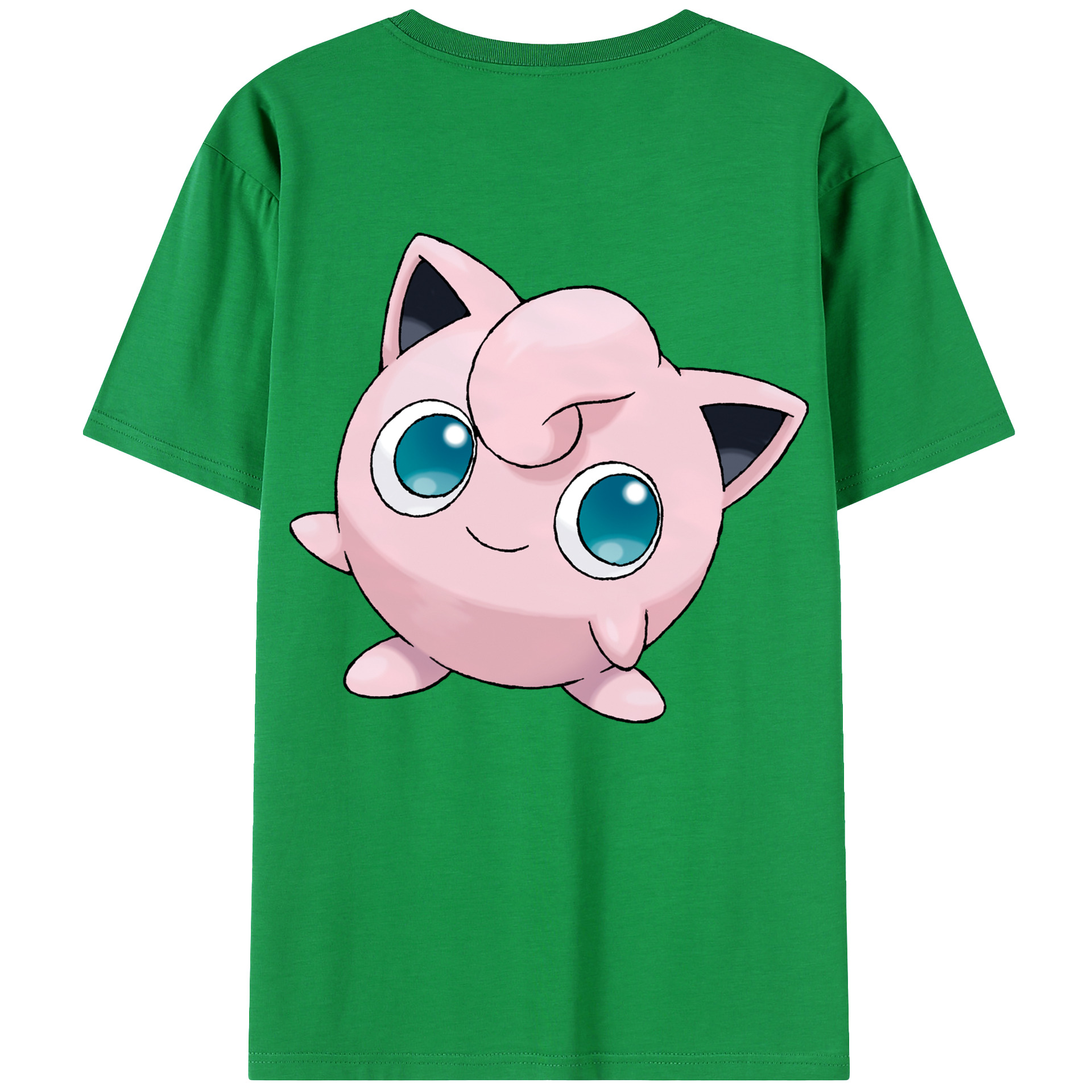 （画像用） ポケットモンスター Pokémon 綿100％ メンズ半袖Tシャツ（バックプリント） 通気性