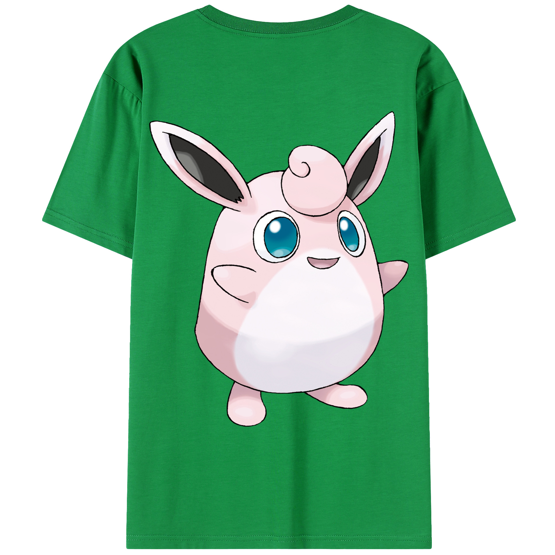 （画像用） ポケットモンスター Pokémon 綿100％ メンズ半袖Tシャツ（バックプリント） 通気性